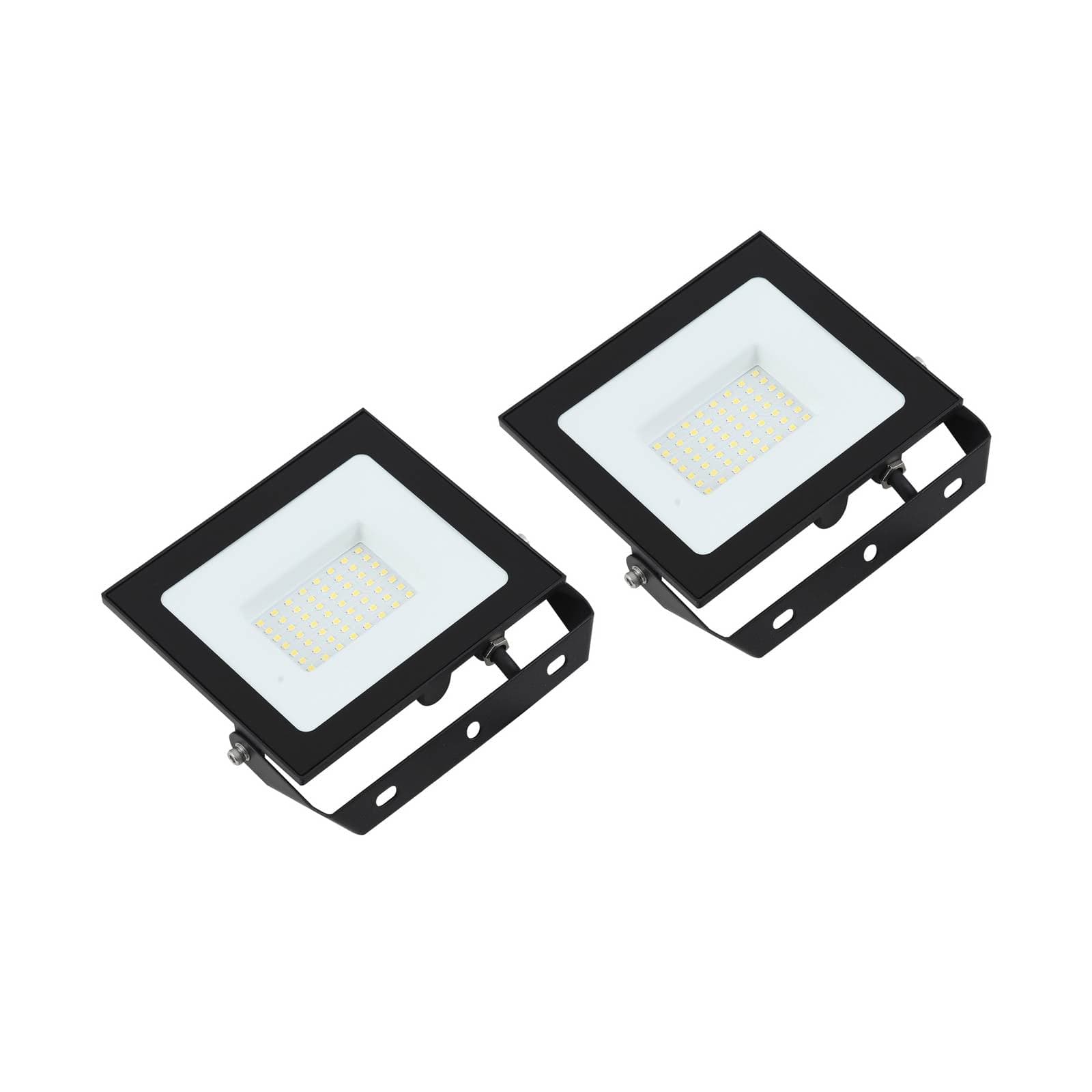 Prios LED reflektor vonkajší Maikel, 50 W, kov, sada 2 ks