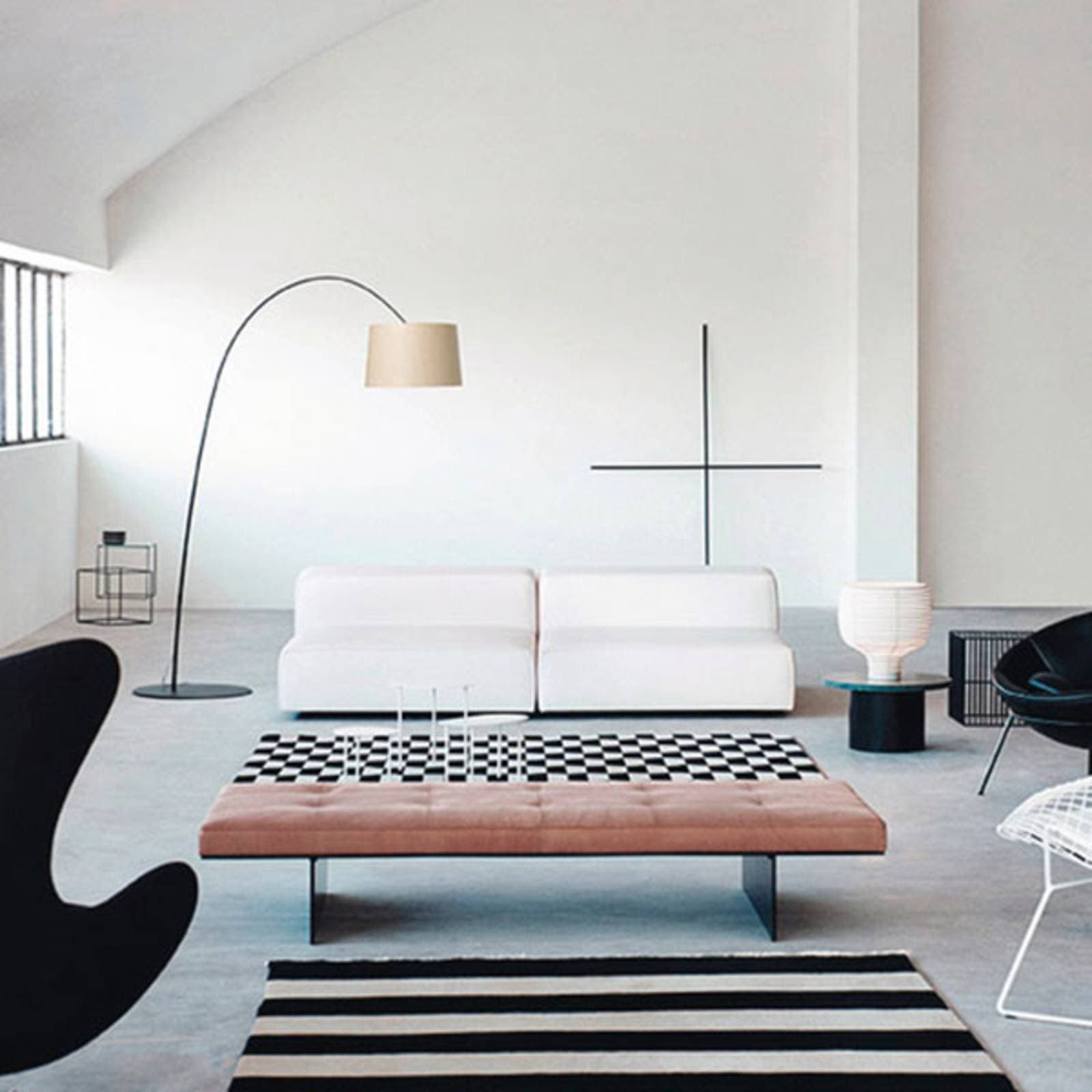 Foscarini Twiggy Wood stojaca LED lampa, čierna