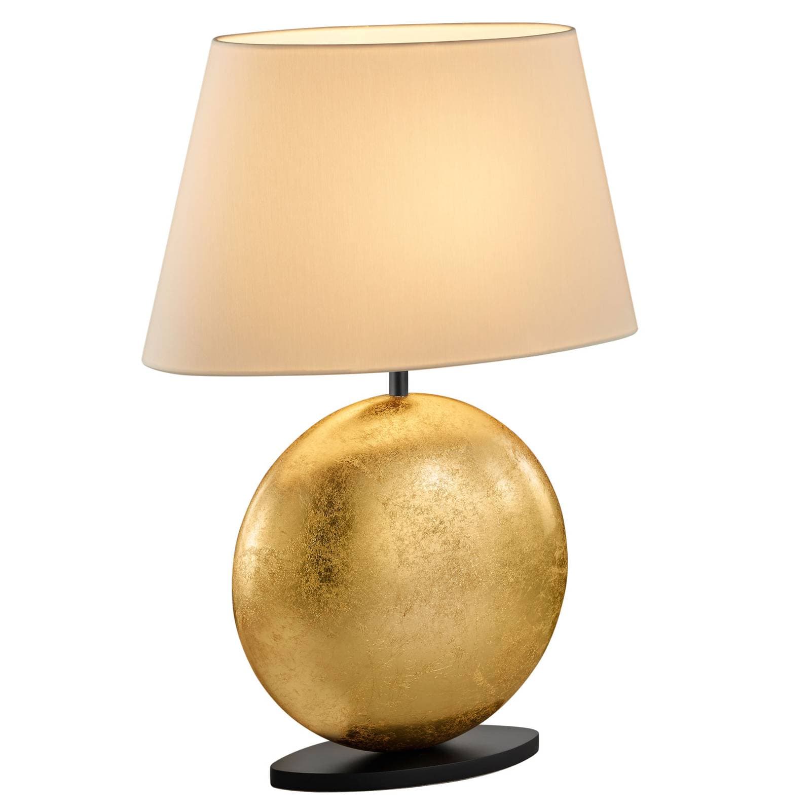 BANKAMP Mali stolová lampa, krémová/zlatá, 51 cm