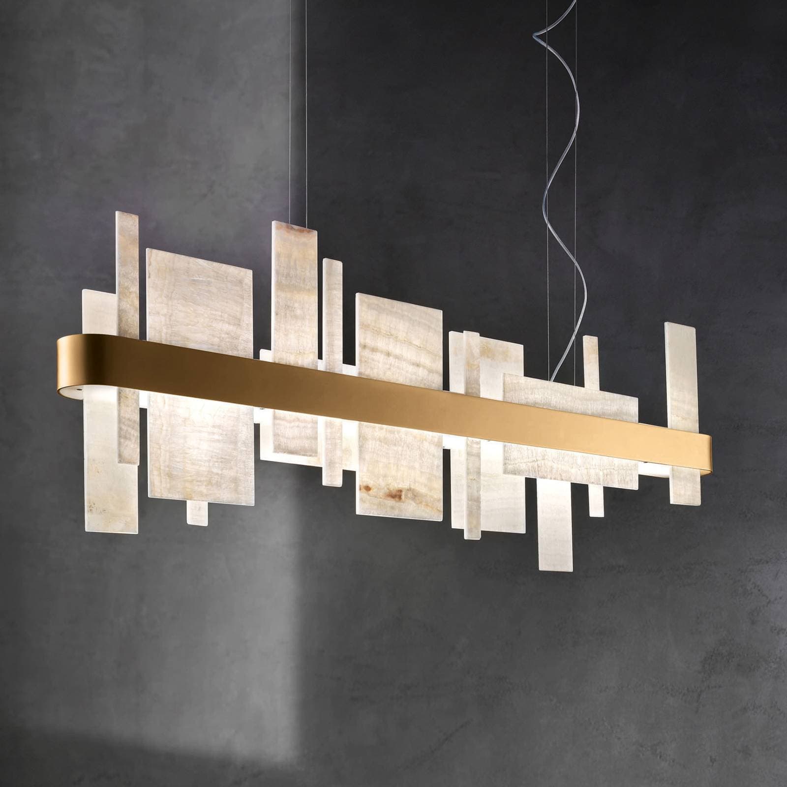 Závesné LED svietidlo Honicé S100, dĺžka 100 cm