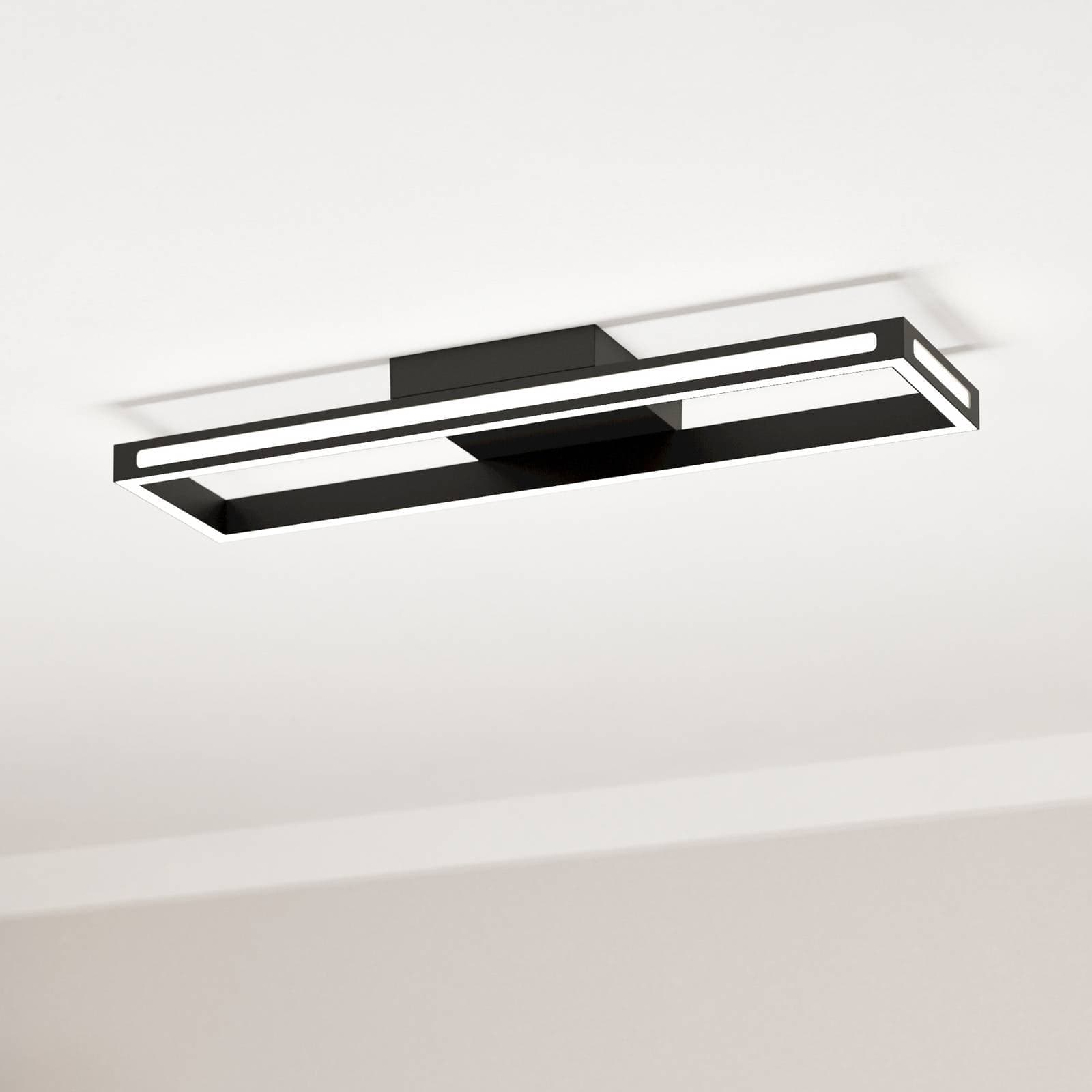 EGLO connect LED stropné svietidlo Savilanas-Z, CCT, čierna