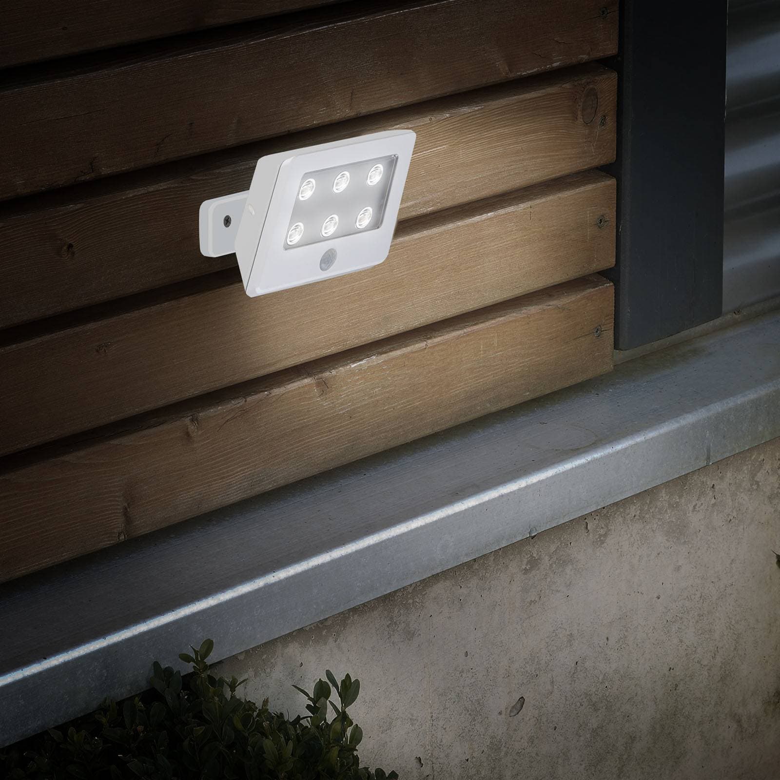 LED reflektor vonkajší Kollig snímač, IP54, biela