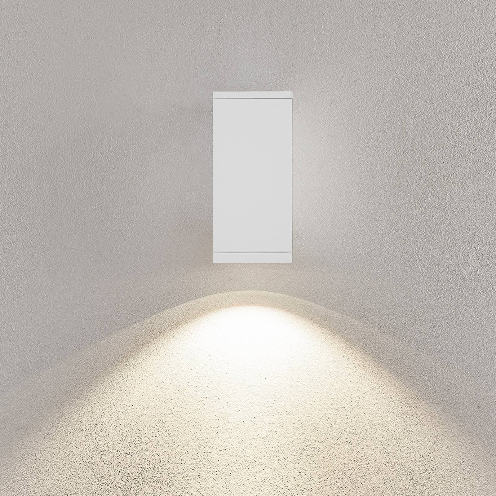 LED vonkajšie nástenné svietidlo ShoreLine Pro Square, biela, 830/840