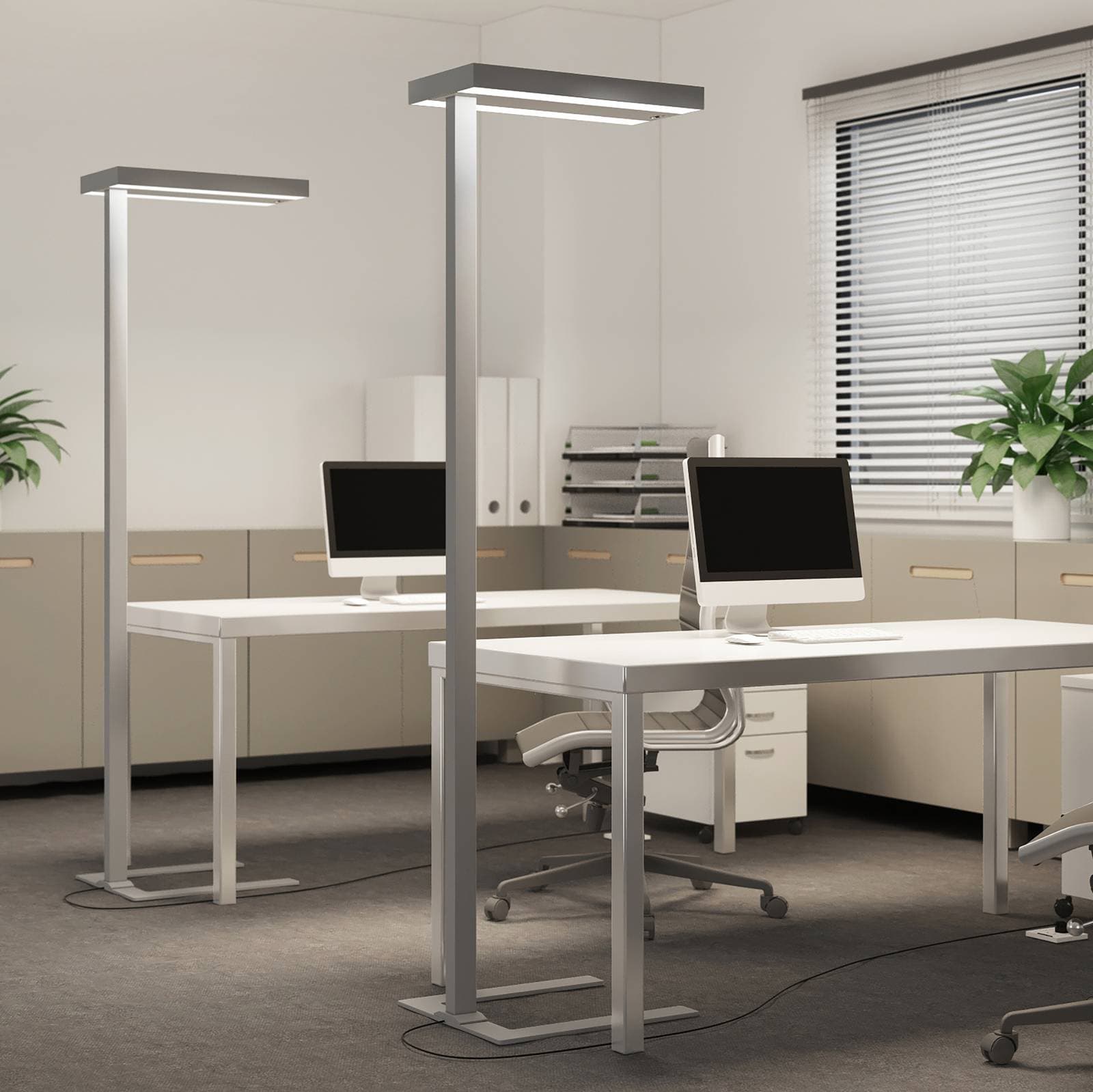 Stojacia lampa Arcchio LED Logan Ultra, CCT, senzor, stmievateľná