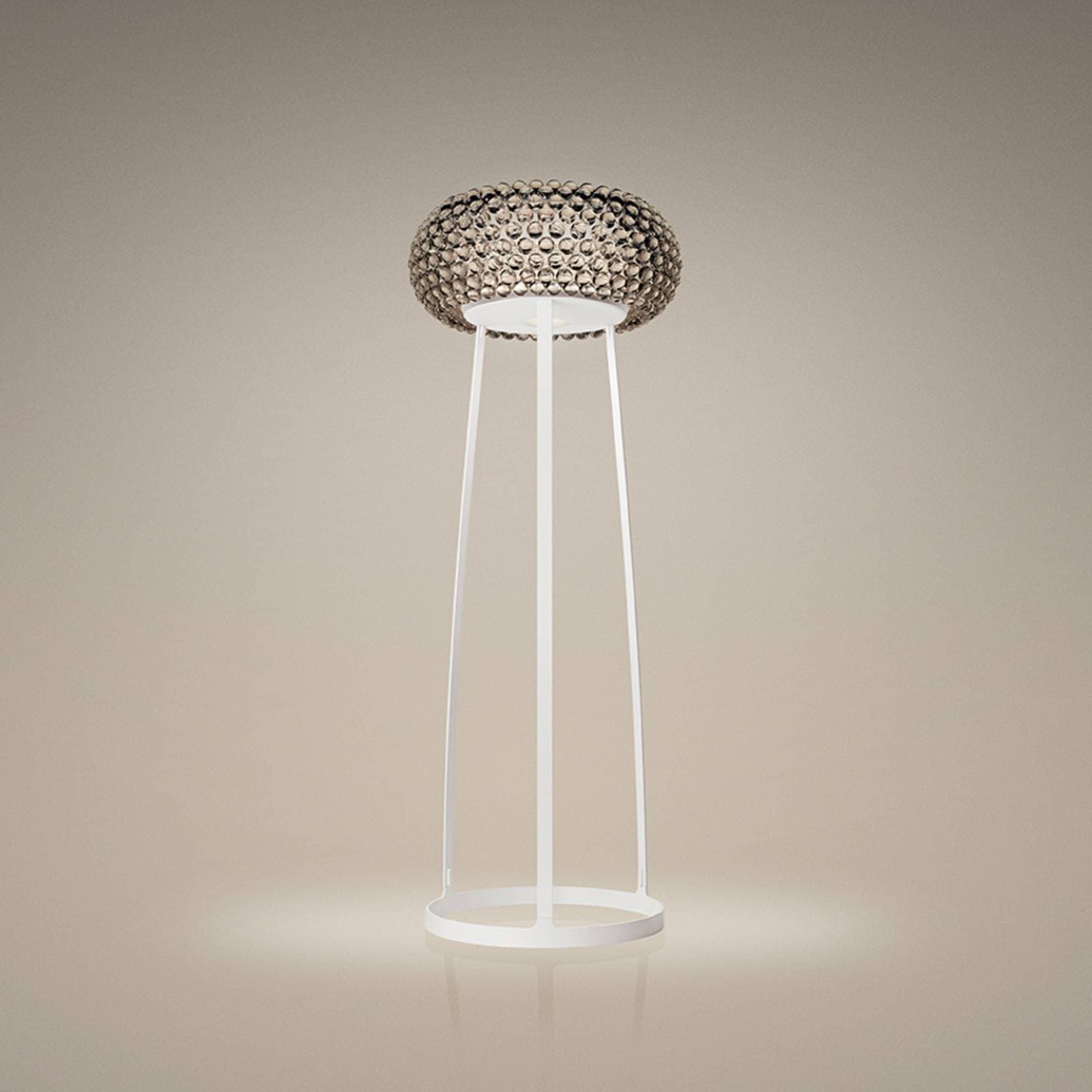 Foscarini Caboche Plus stojacia lampa 178cm dymovo sivá