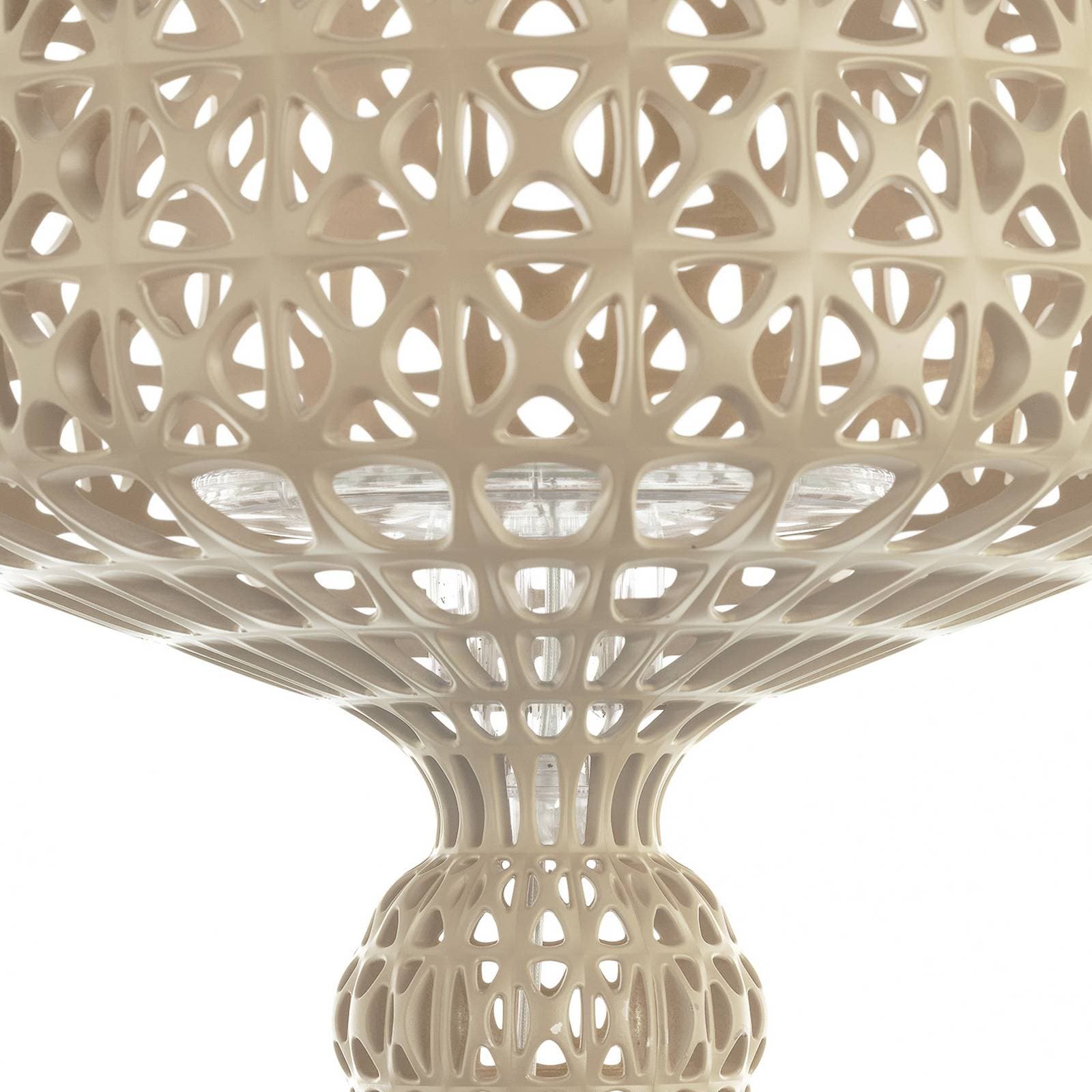Stolná LED lampa Kartell Mini Kabuki, béžová, výška 70 cm