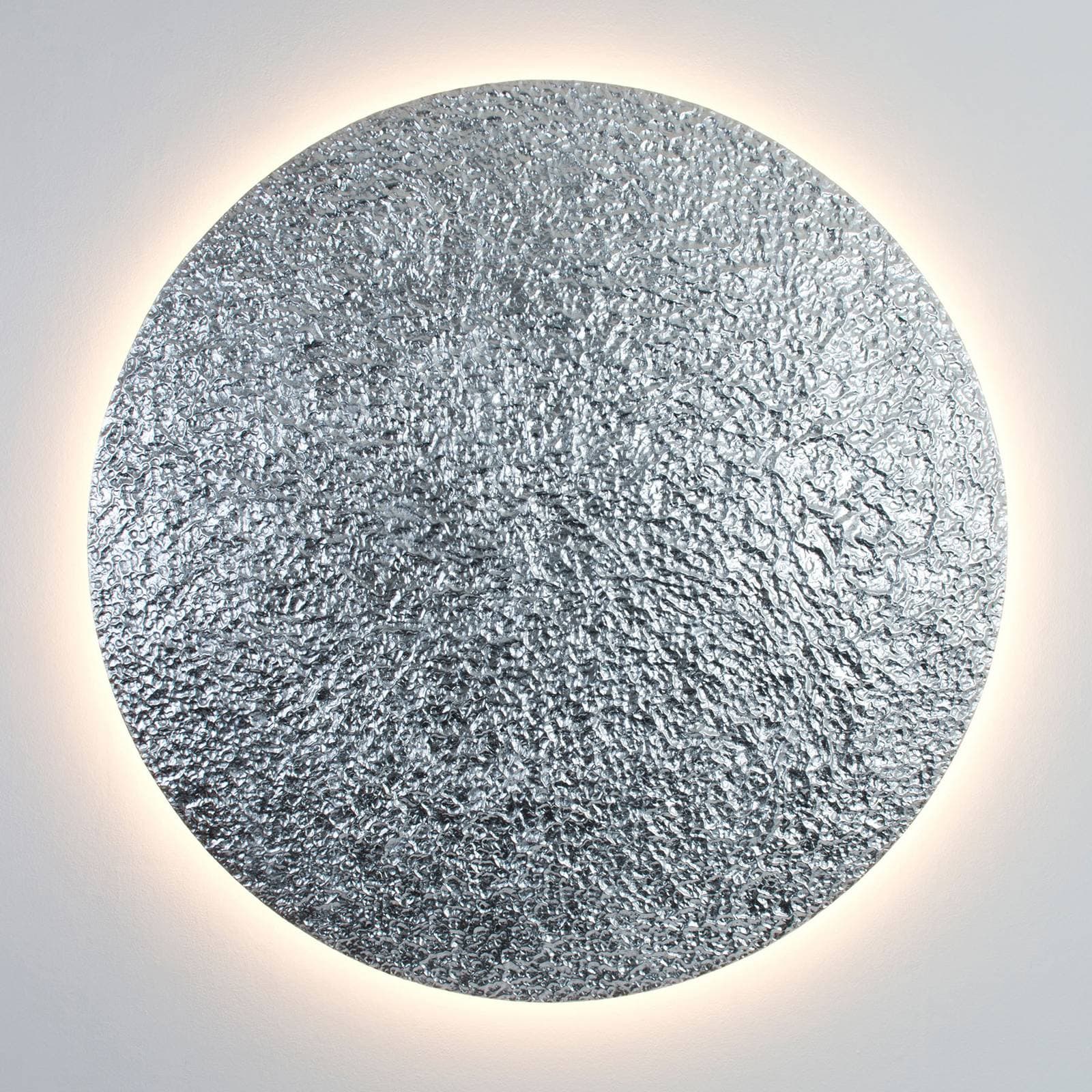 Nástenné svietidlo LED Meteor, Ø 120 cm, strieborná