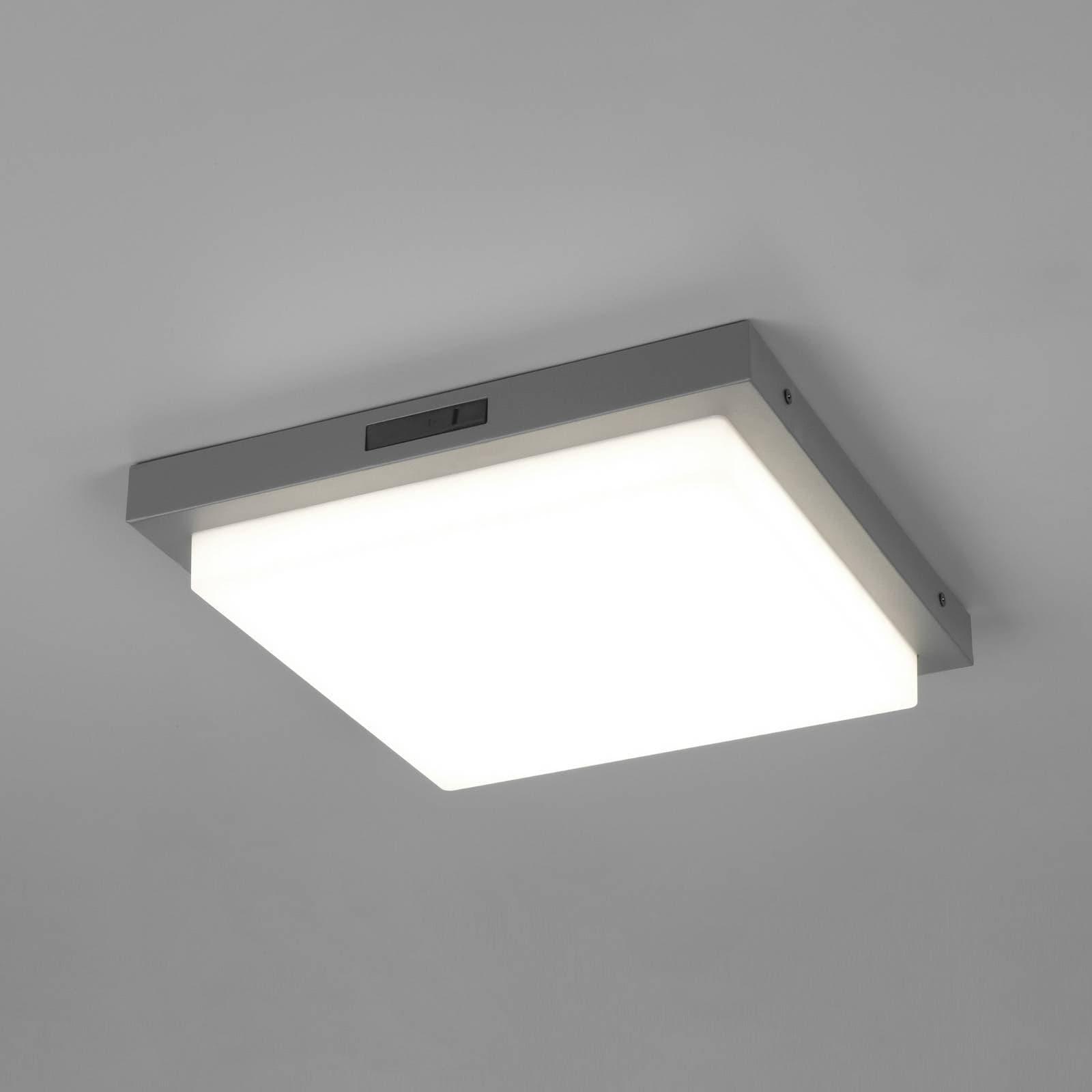 LED vonkajšie nástenné svietidlo Bermejo, hranaté, senzor, CCT, antracitová