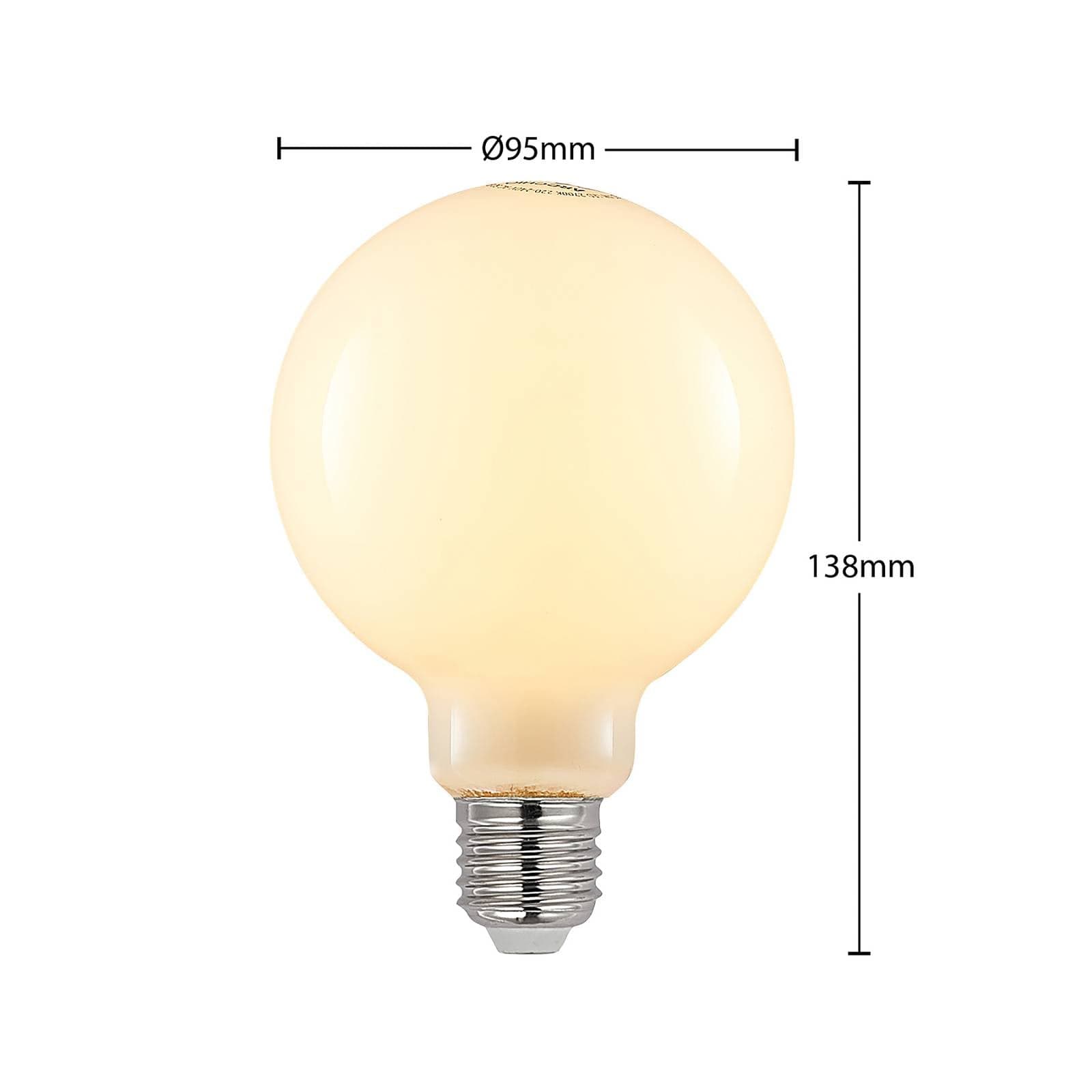 LED žiarovka E27 4 W 2 700 K G95 Globe stmievateľné opálové 2 ks