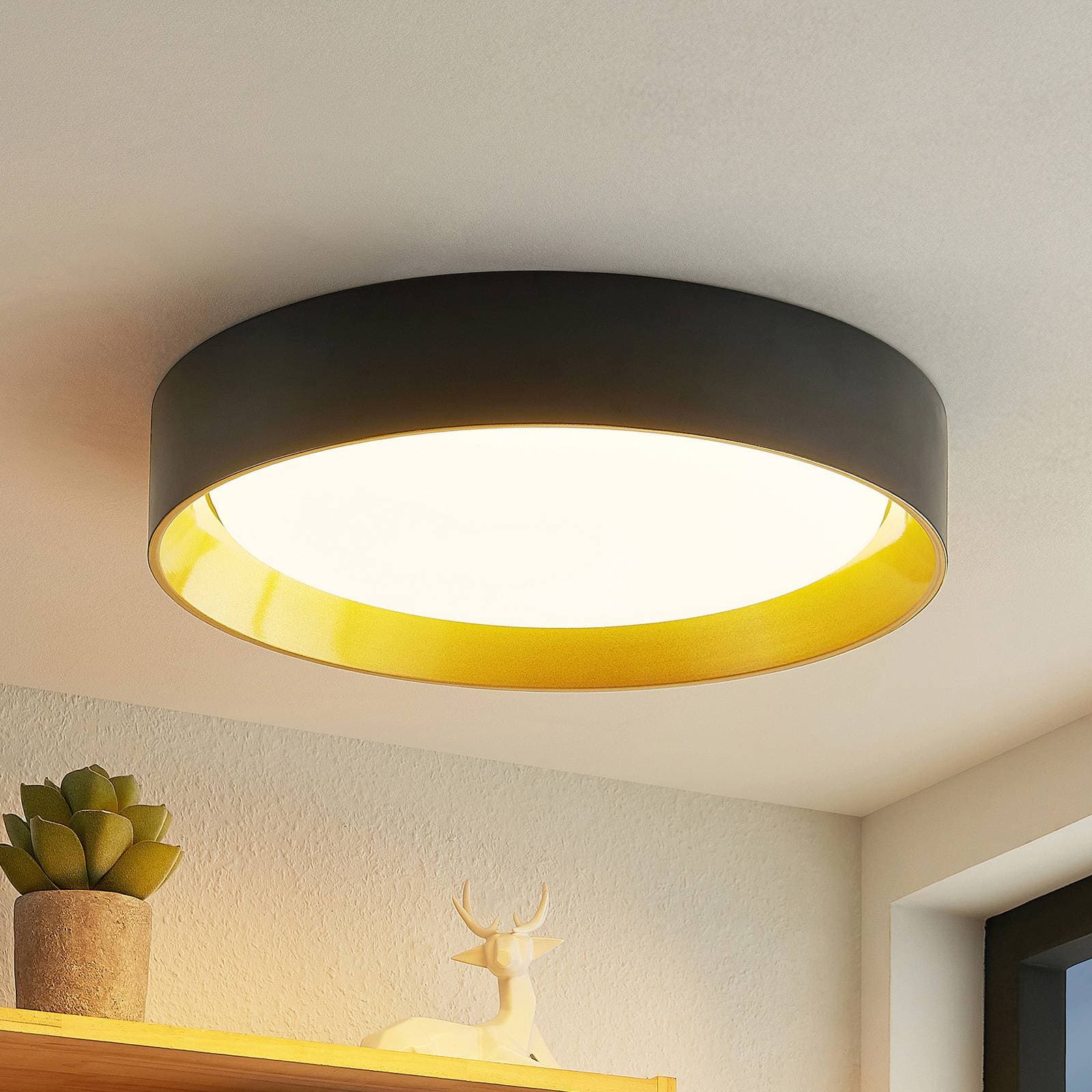 Lindby Kambia stropné LED svietidlo, 55 cm