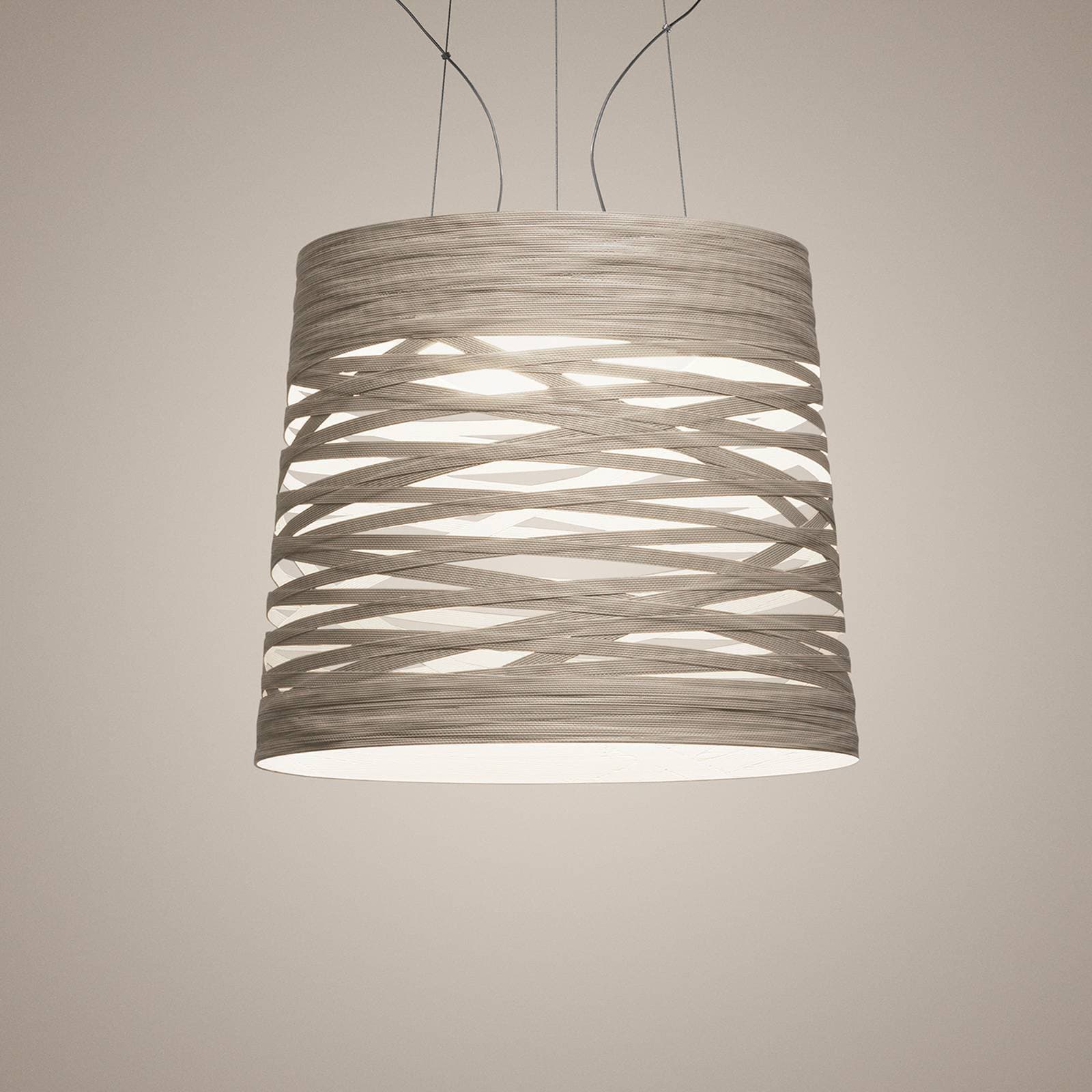 Foscarini Tress grande LED svietidlo, greige