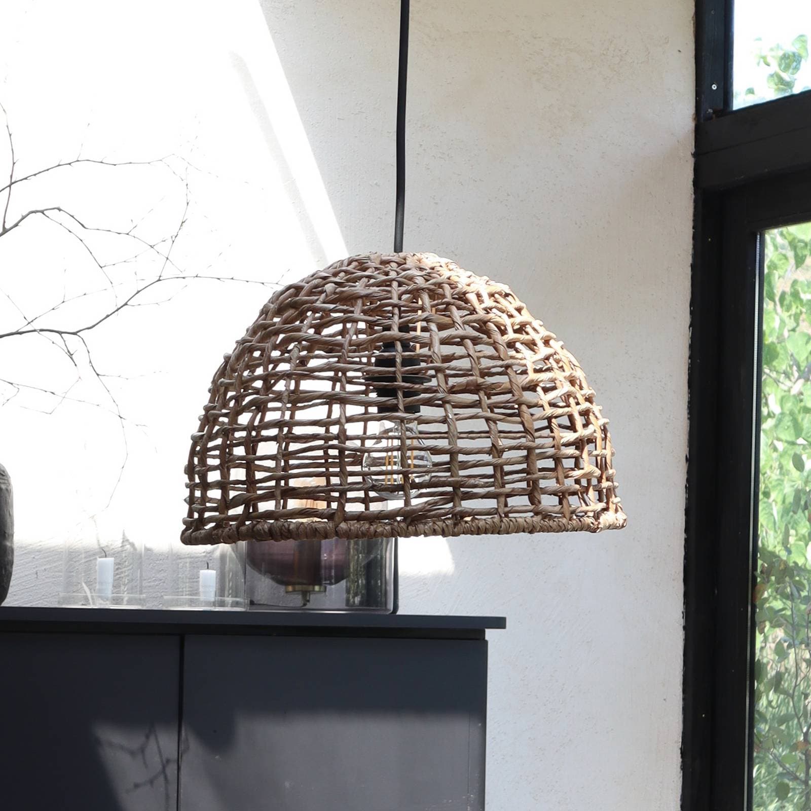 PR Home vonkajšie závesné svetlo Cebu, Ø 37 cm, kábel 2,5 m, IP44