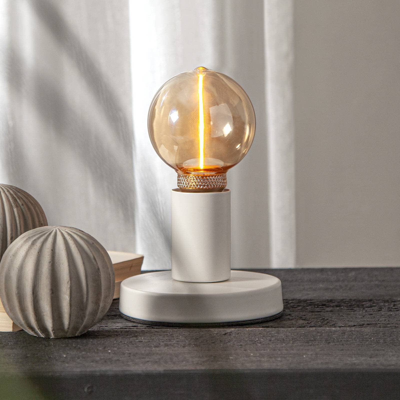 LED svetelný zdroj DecoLED One G80 E27 2 W jantárový 1 800K 3-stupňový