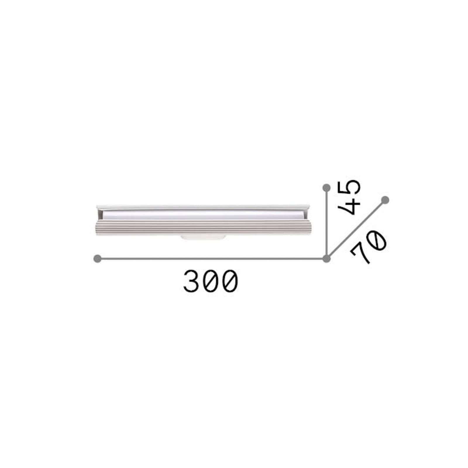 Nástenné svetlo IDEAL LUX LED Dorica v medenej farbe, výška 30 cm, kov