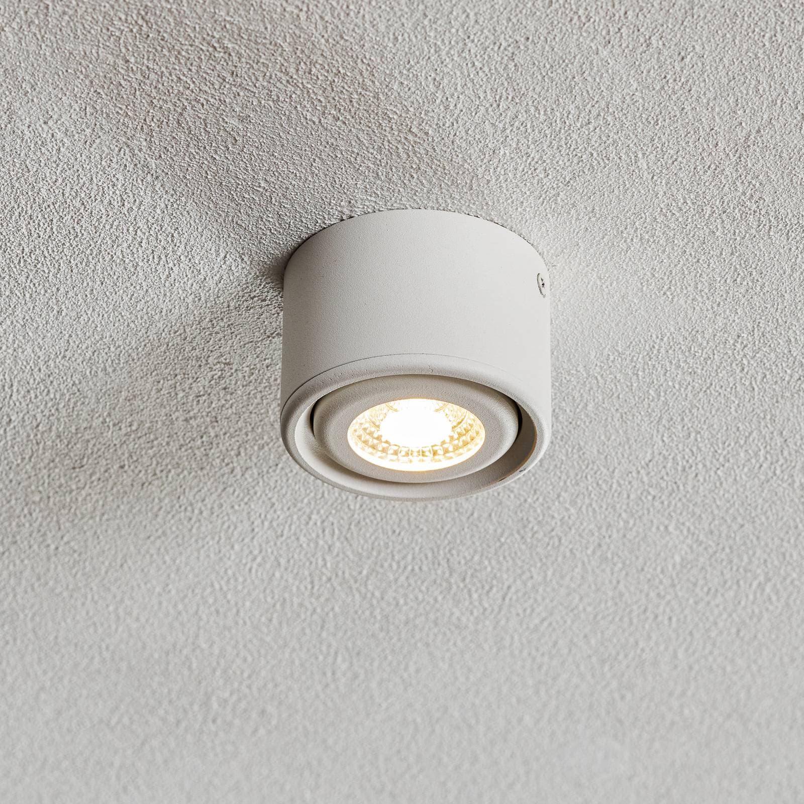 LED Downlight Anzio, výkyvné, biele