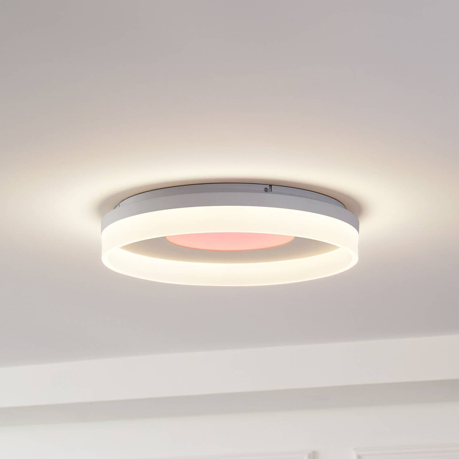 Lucande Smart LED stropné svietidlo Squillo white Tuya RGBW CCT