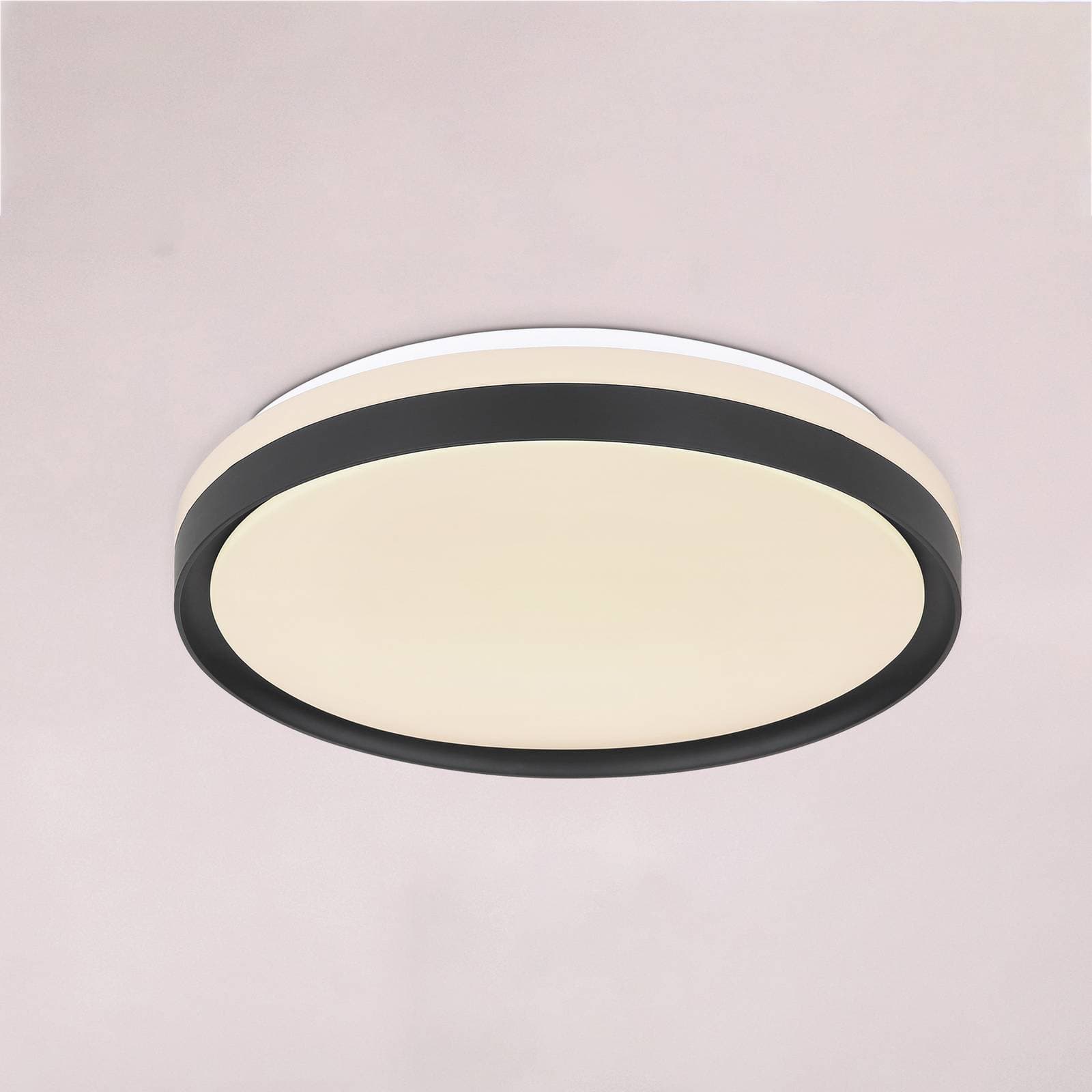 Stropné LED svietidlo Sonny, čierna, CCT, Ø 39 cm