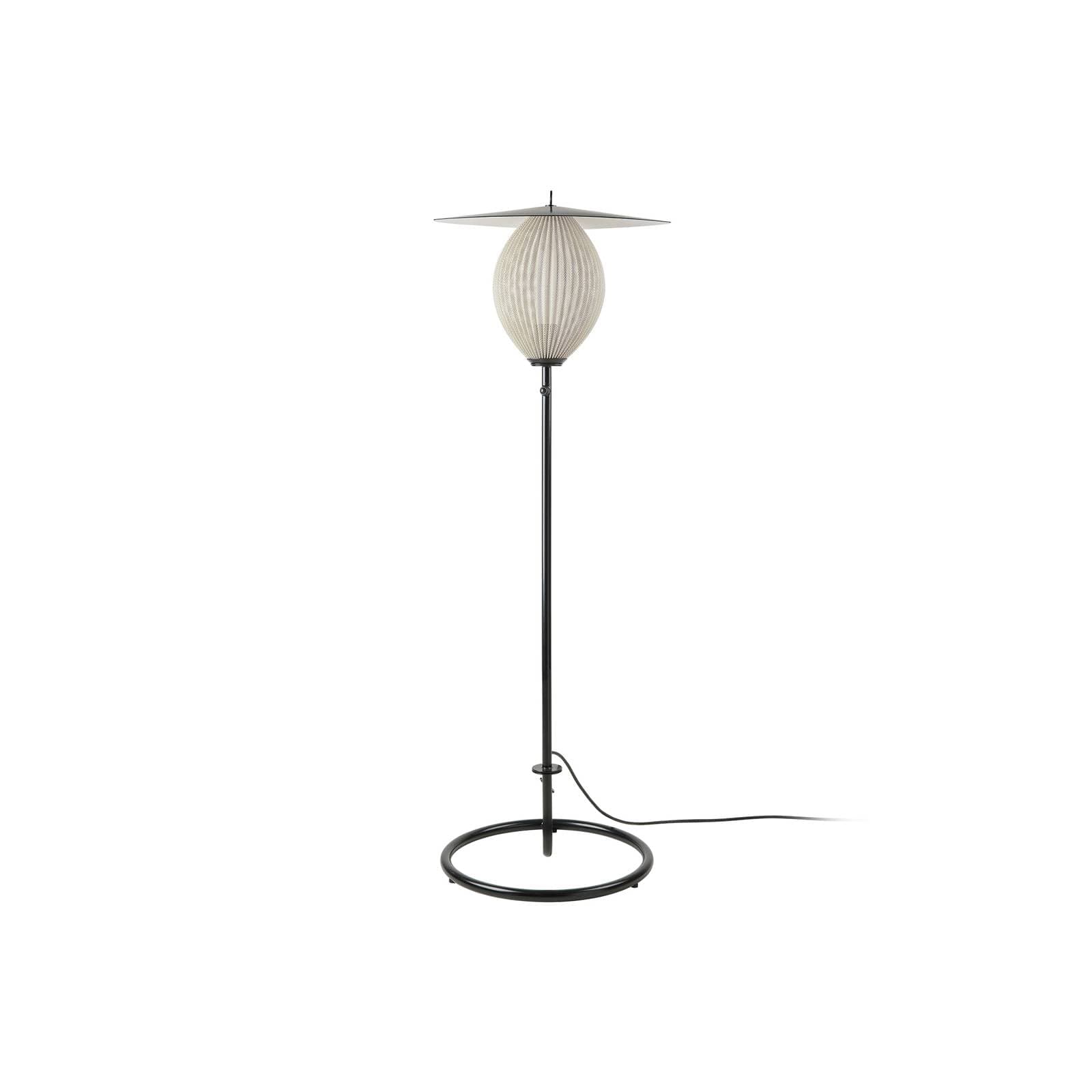 Gubi Vonkajšia stojaca lampa Satellite, IP65, čierna/krémovo biela