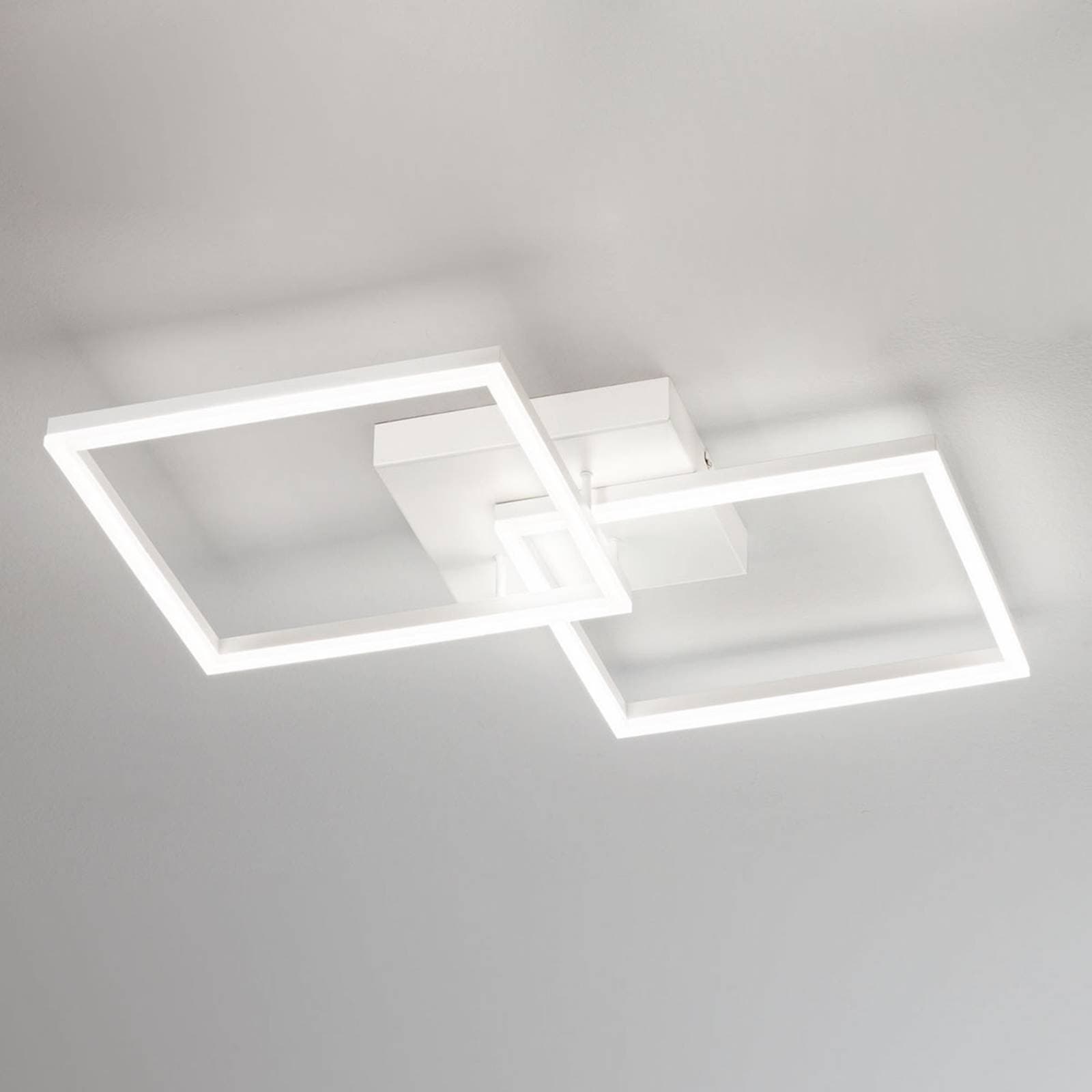 Moderné stropné LED svietidlo Bard v bielej