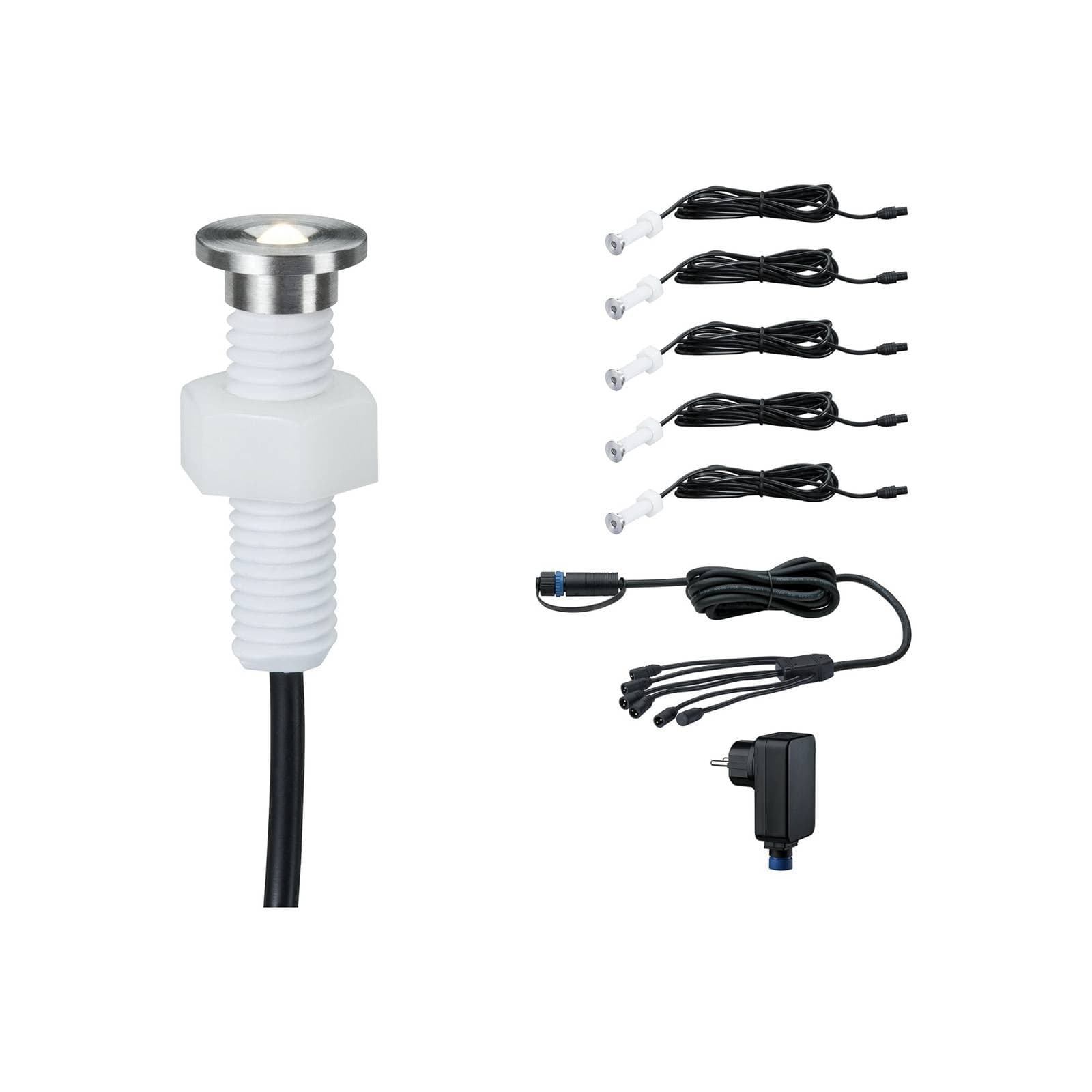 Paulmann Plug & Shine vstavaná lampa 93695, 5-miestna Basis