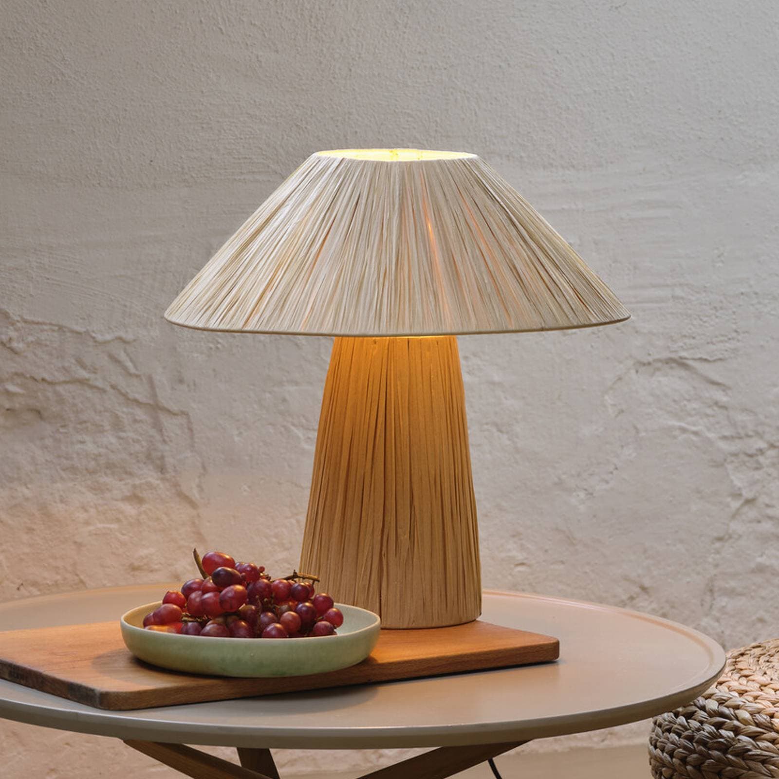 OSRAM stolová lampa Decor Bamboo Paper Hut, bambus, E27