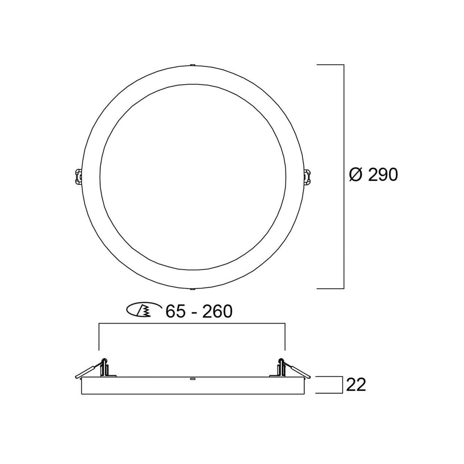 stropné LED svetlo START 5v1, biele, Ø 29 cm, CCT, stmievateľné