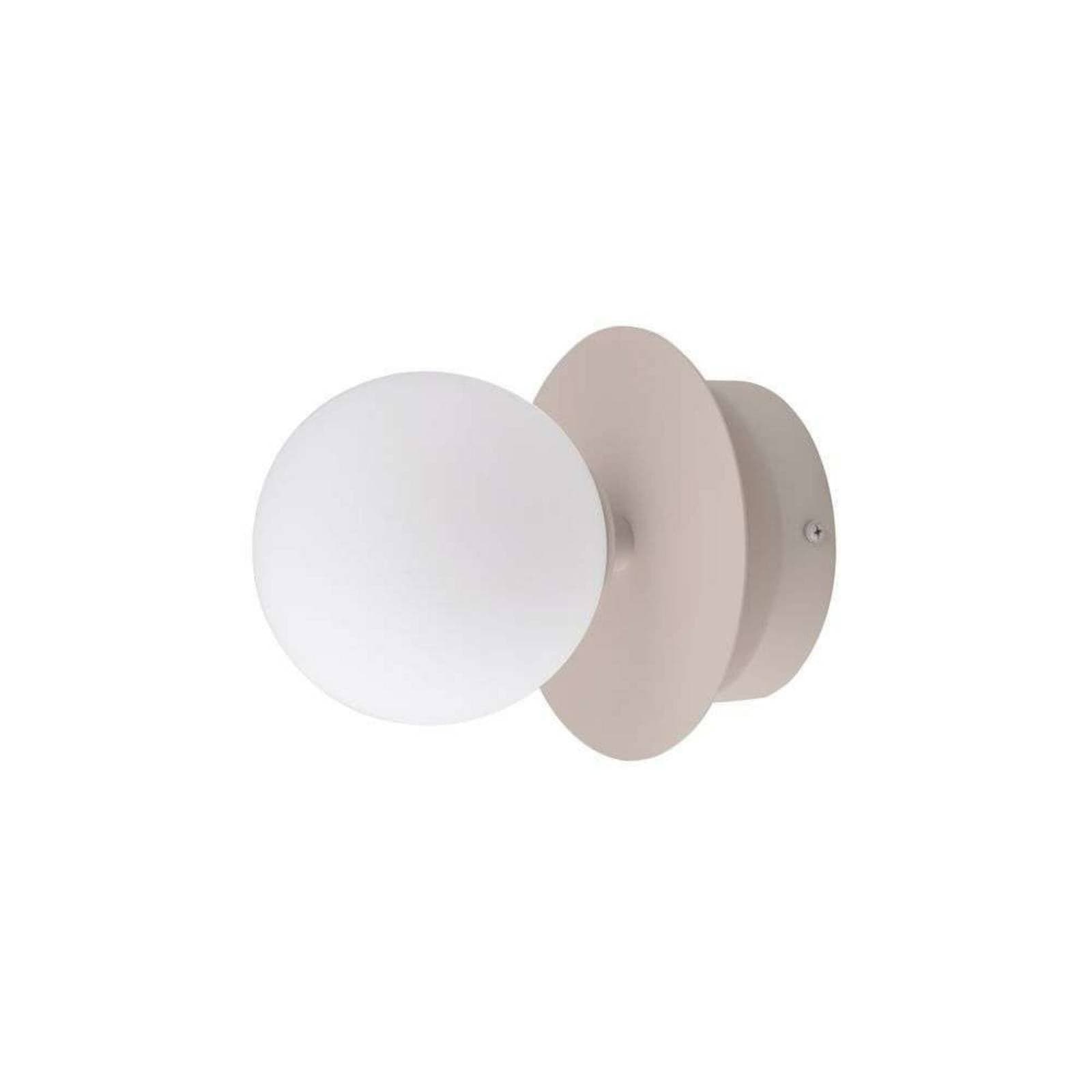 Globen Lighting Nástenné svetlo ART DECO, béžová/biela Ø 16 cm IP44