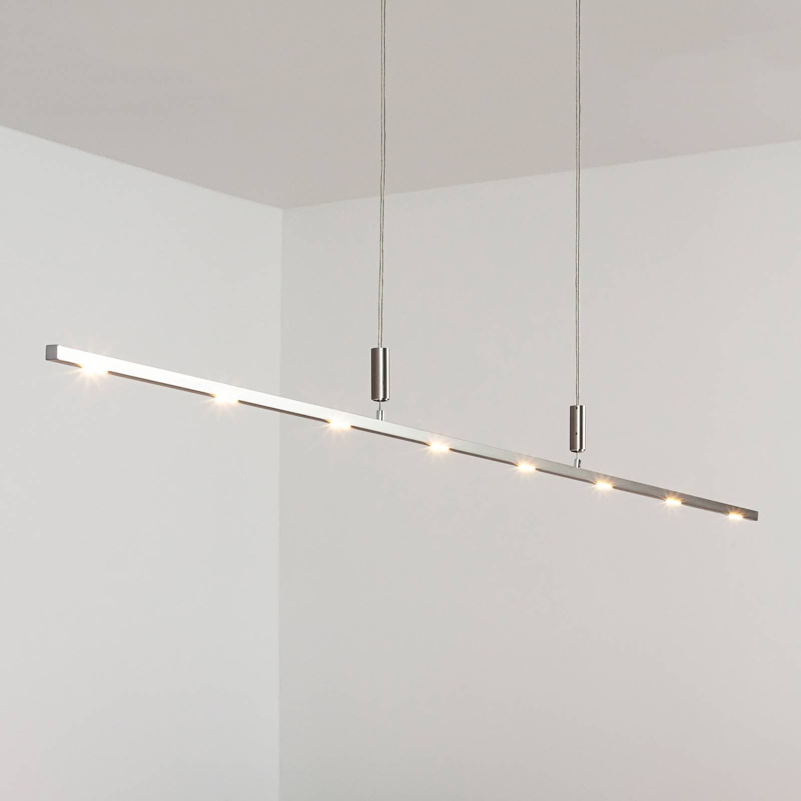 Quitani LED závesné svetlo Tolu, dĺžka 180 cm, stmievateľné