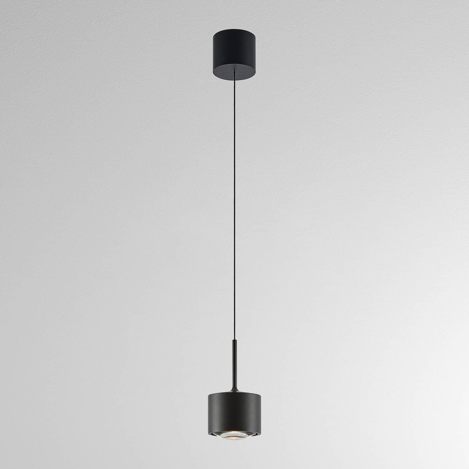 LED závesné svietidlo MAG MINI, čierne, Ø 9 cm, CCT, stmievateľné, kovové