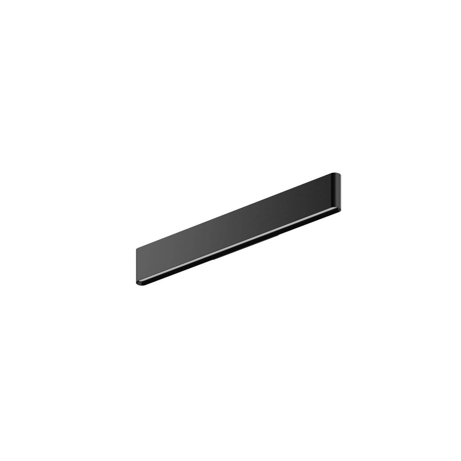 LED nástenné svietidlo Satori, šírka 58,5 cm, čierna, 2700 K, hliník