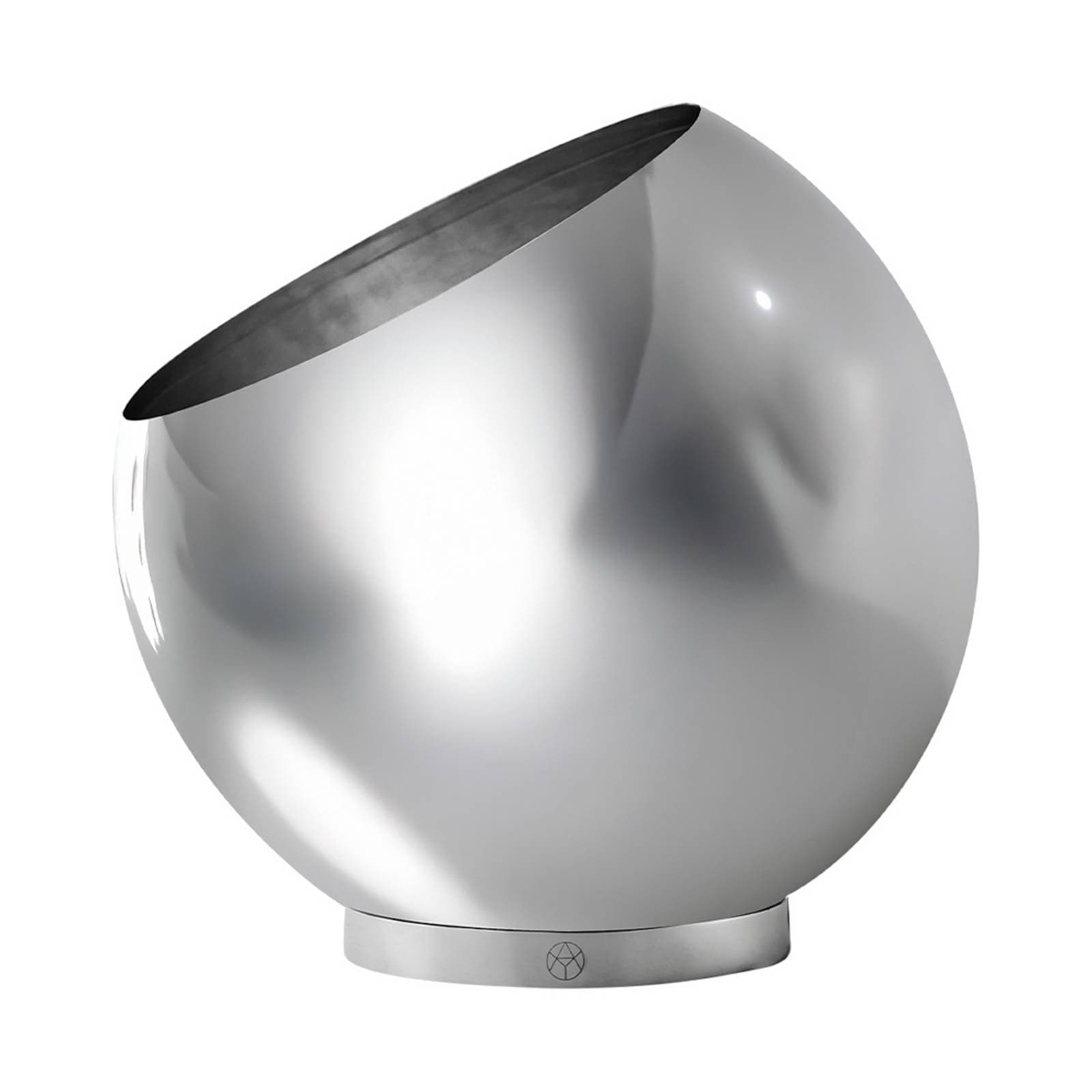 AYTM Kvetináč Globe, Ø 43 cm, strieborný, nerezová oceľ