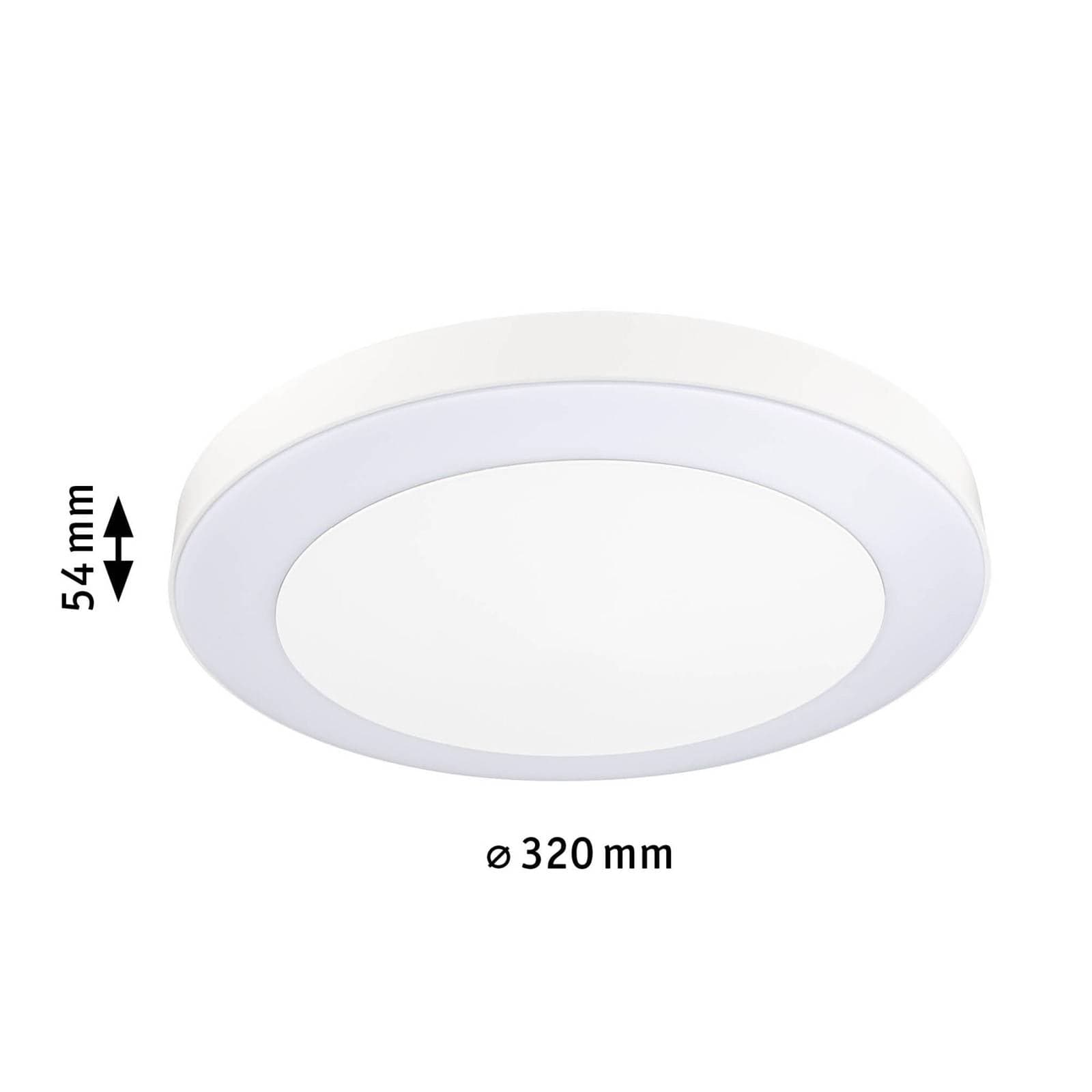 Paulmann LED vonkajšie stropné svietidlo Circula, biele, senzor, IP44