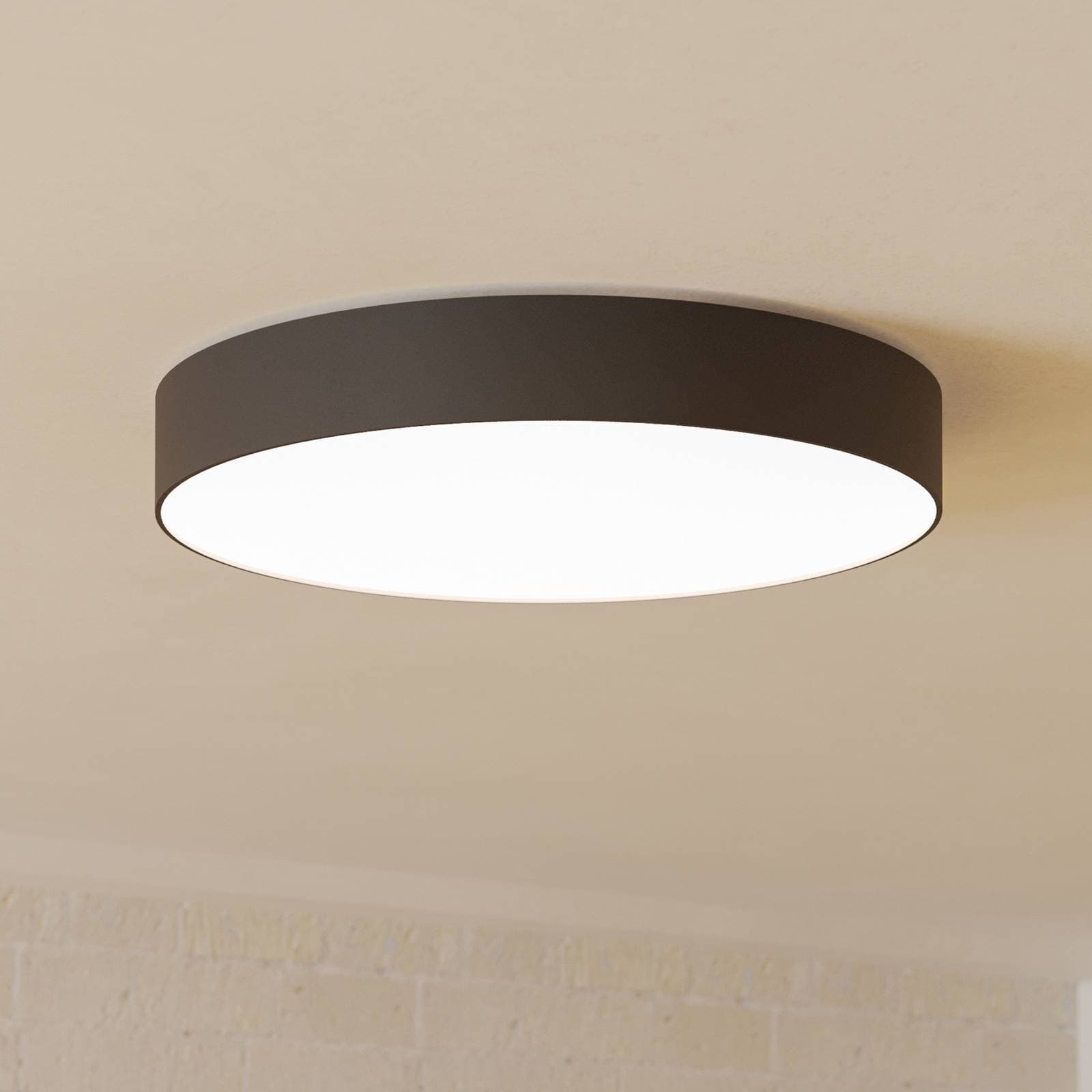 EGLO connect Smart stropné LED svetlo Gallizzi-Z, čierne, Ø49cm