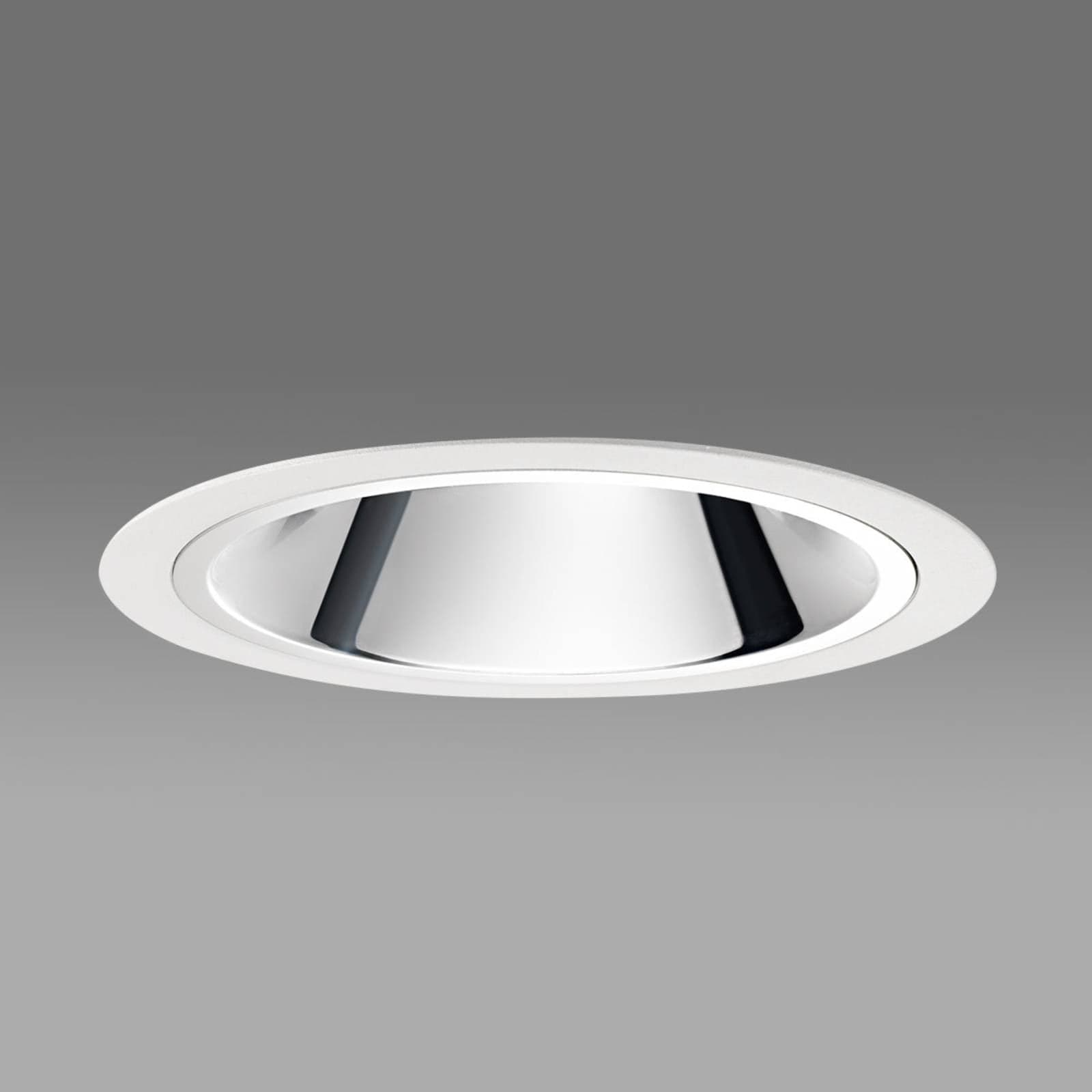Egger DLS vstavané svetlo Centro, biele, Ø 11,5 cm, 3 000 K 75°