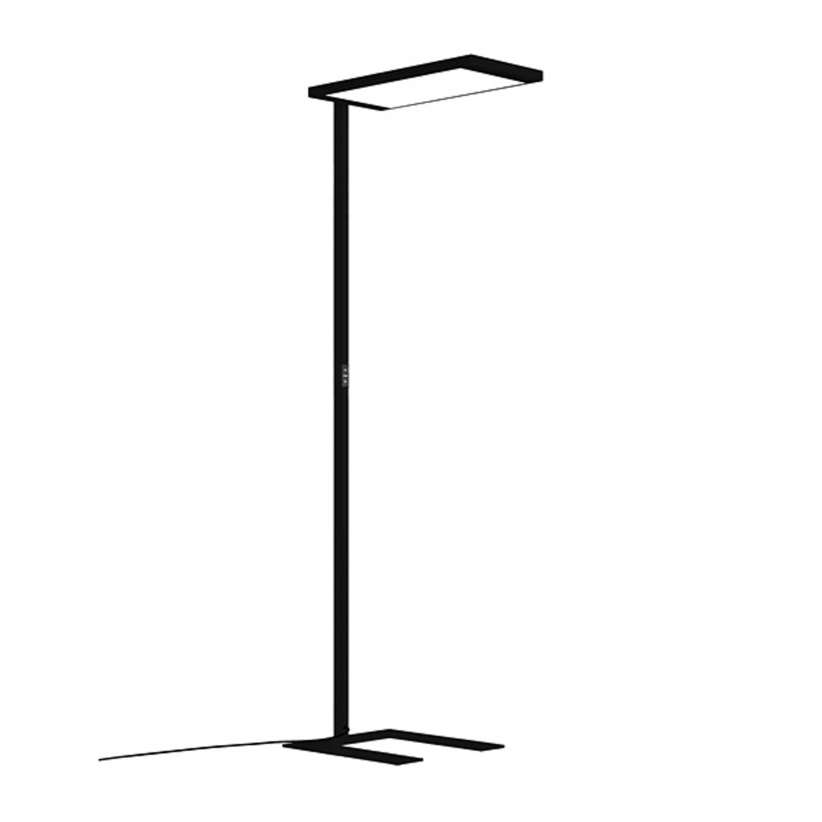 LED stojacia lampa Lavigo.single Talk čierna, CCT, inteligentná, so senzorom