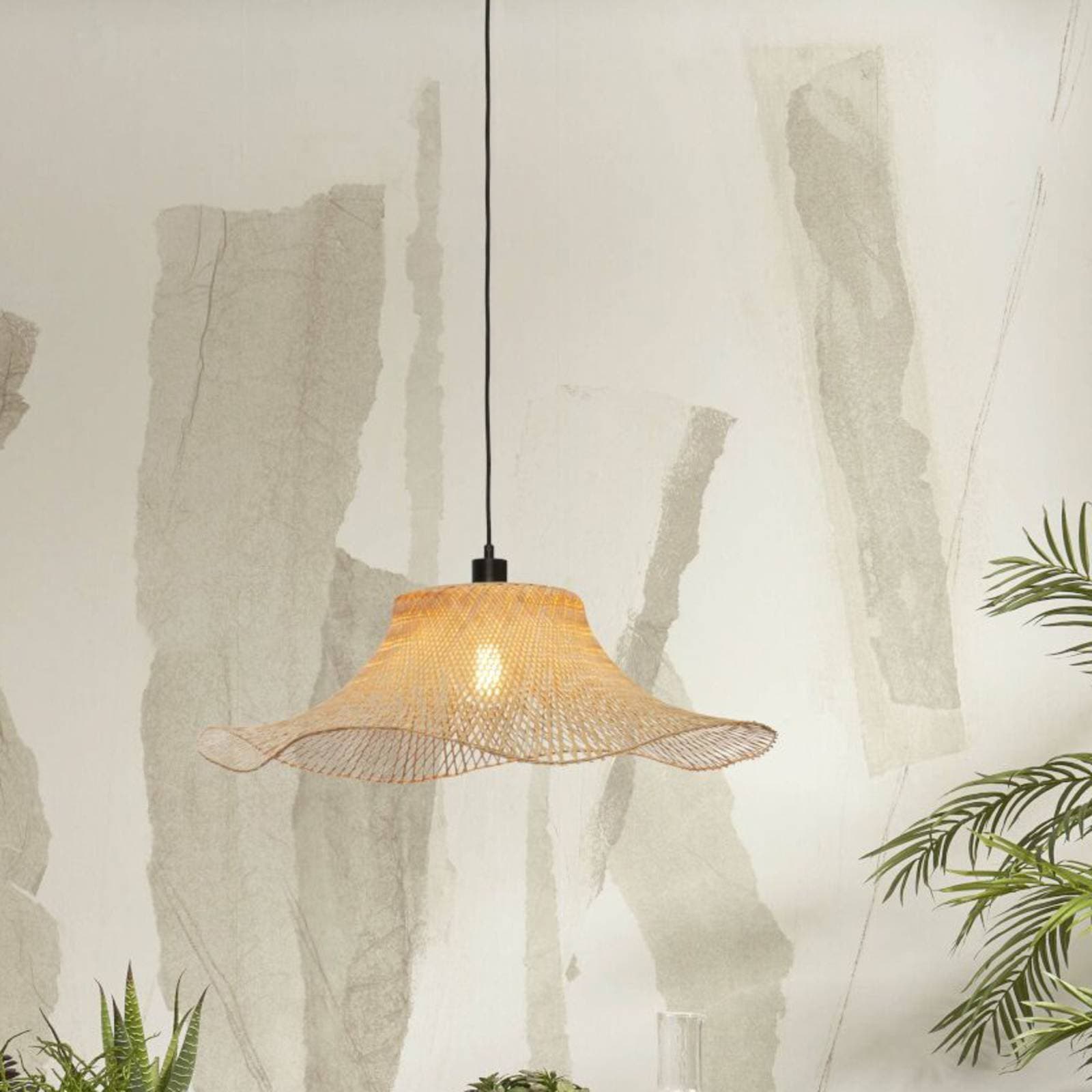 GOOD & MOJO Ibiza závesná lampa Ø 65 cm prírodná