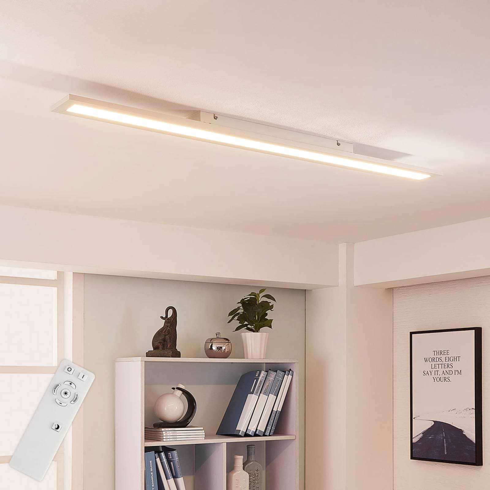 Panel Arcchio LED Arya, 120 cm, biely, stmievateľný, hliník