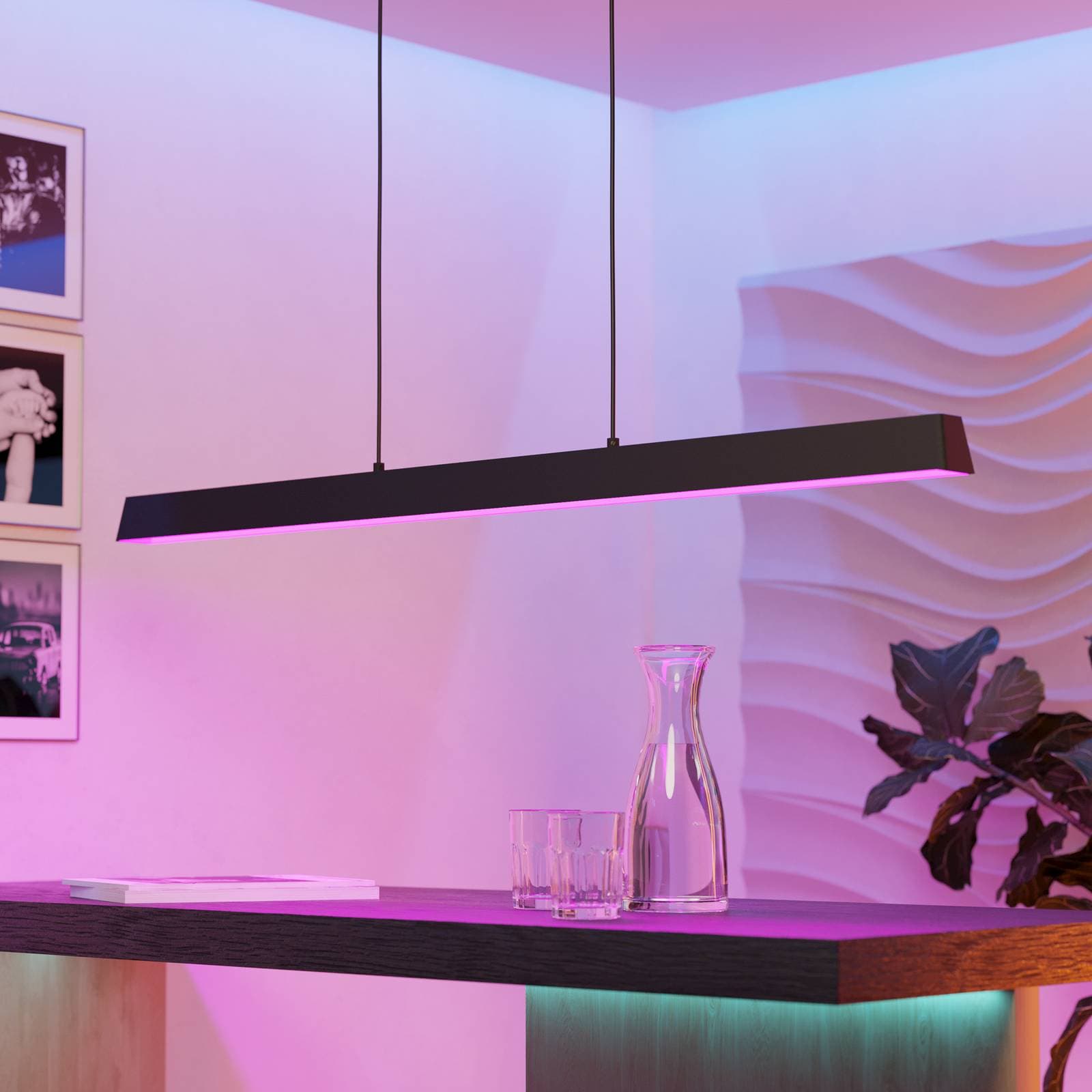 EGLO connect Simolaris-Z závesné LED svetlo 122 cm