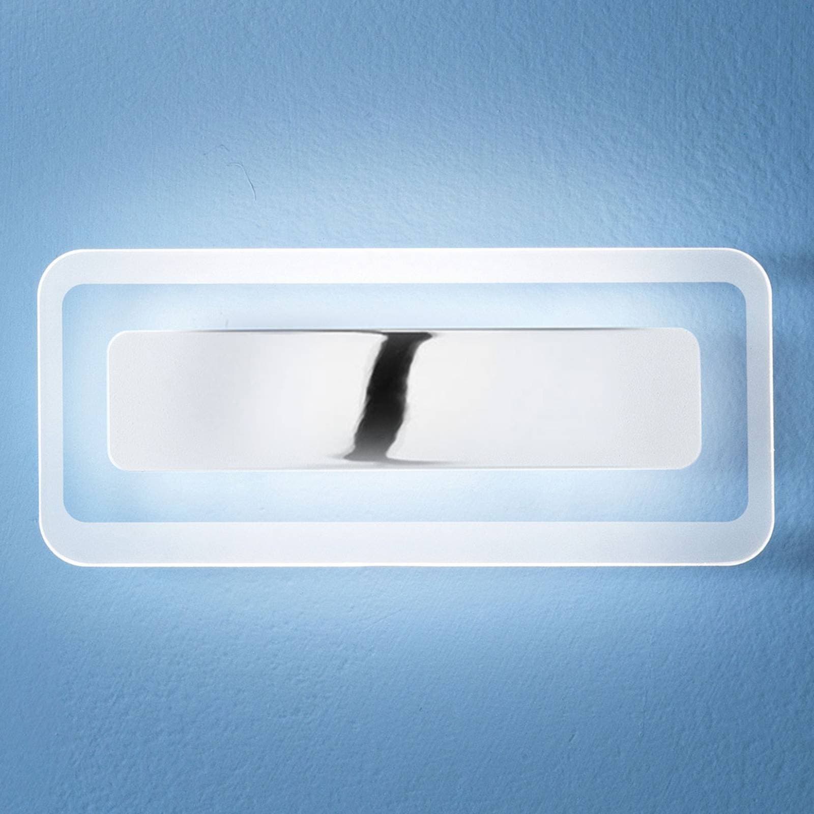 Nástenné LED svietidlo Antille chróm 31,4 cm