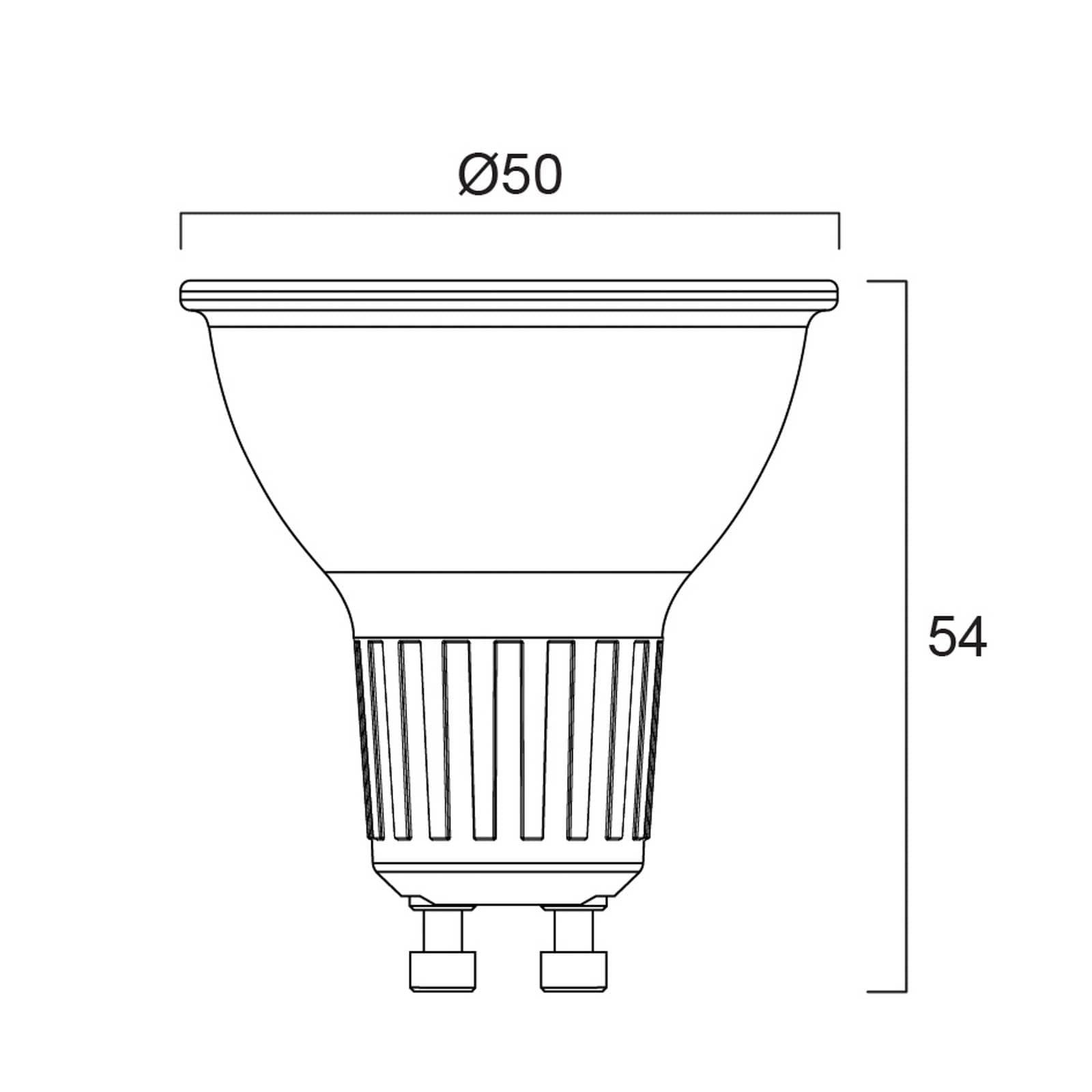 LED reflektor PLATINUM RETRO ES50 GU10 2 W 3 000 K 360 lm 36°