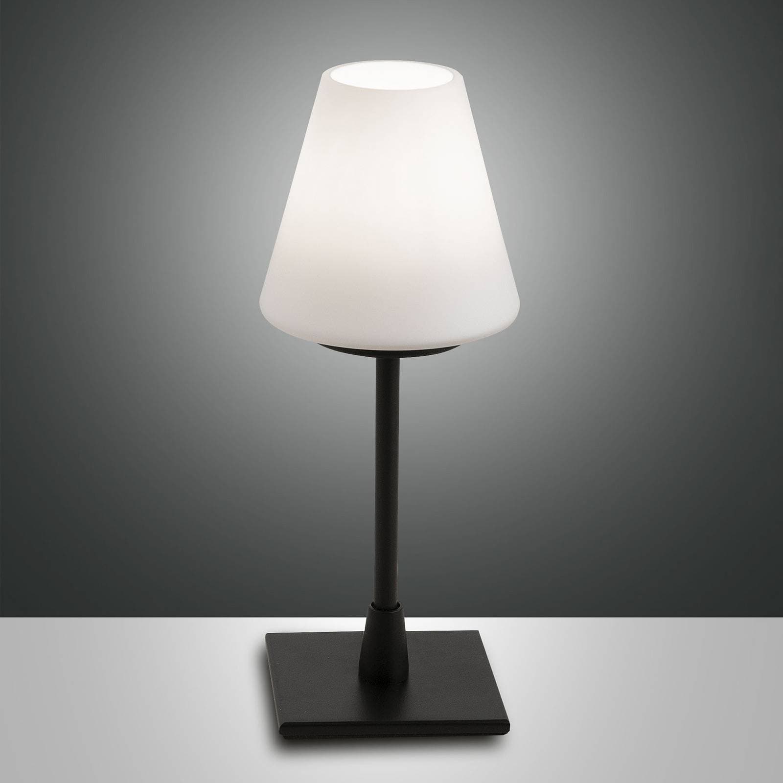 Stolová lampa Lucy LED s dotykovým stmievačom, čierna