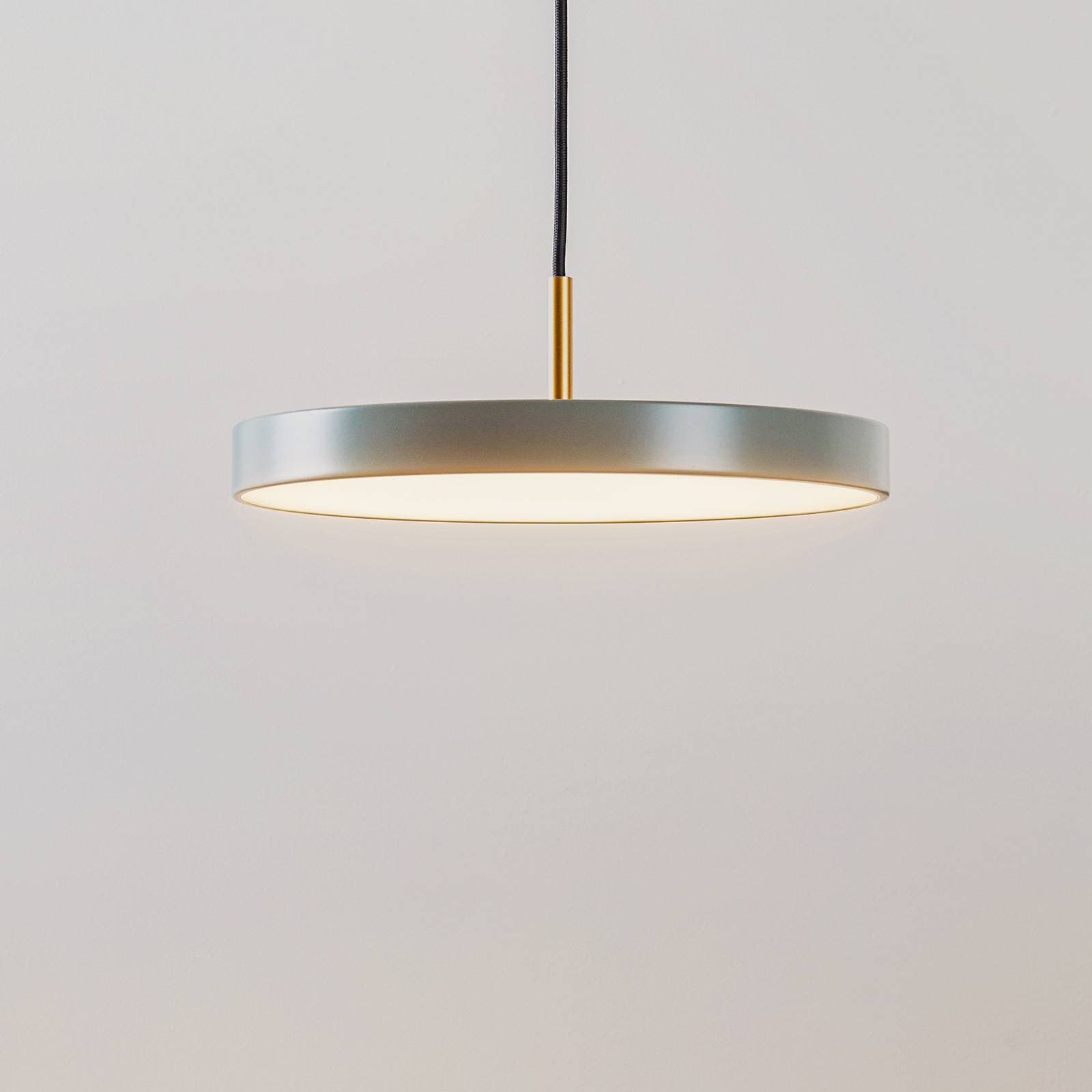 LED závesné svietidlo UMAGE Asteria Mini, svetlozelená/mosadz, Ø 31 cm