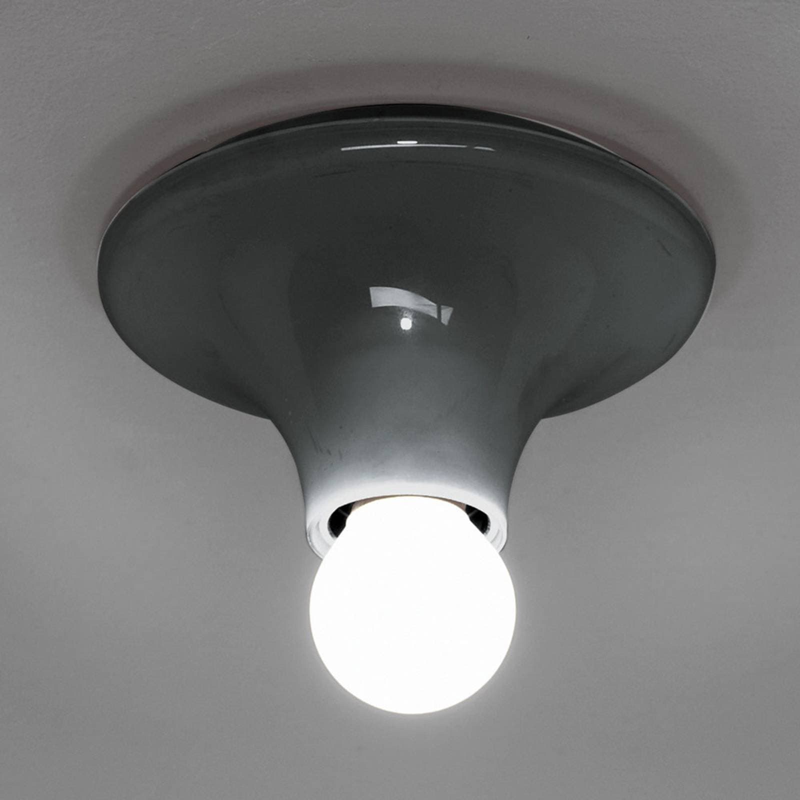 Dizajnové stropné svietidlo Artemide Teti, antracitová farba