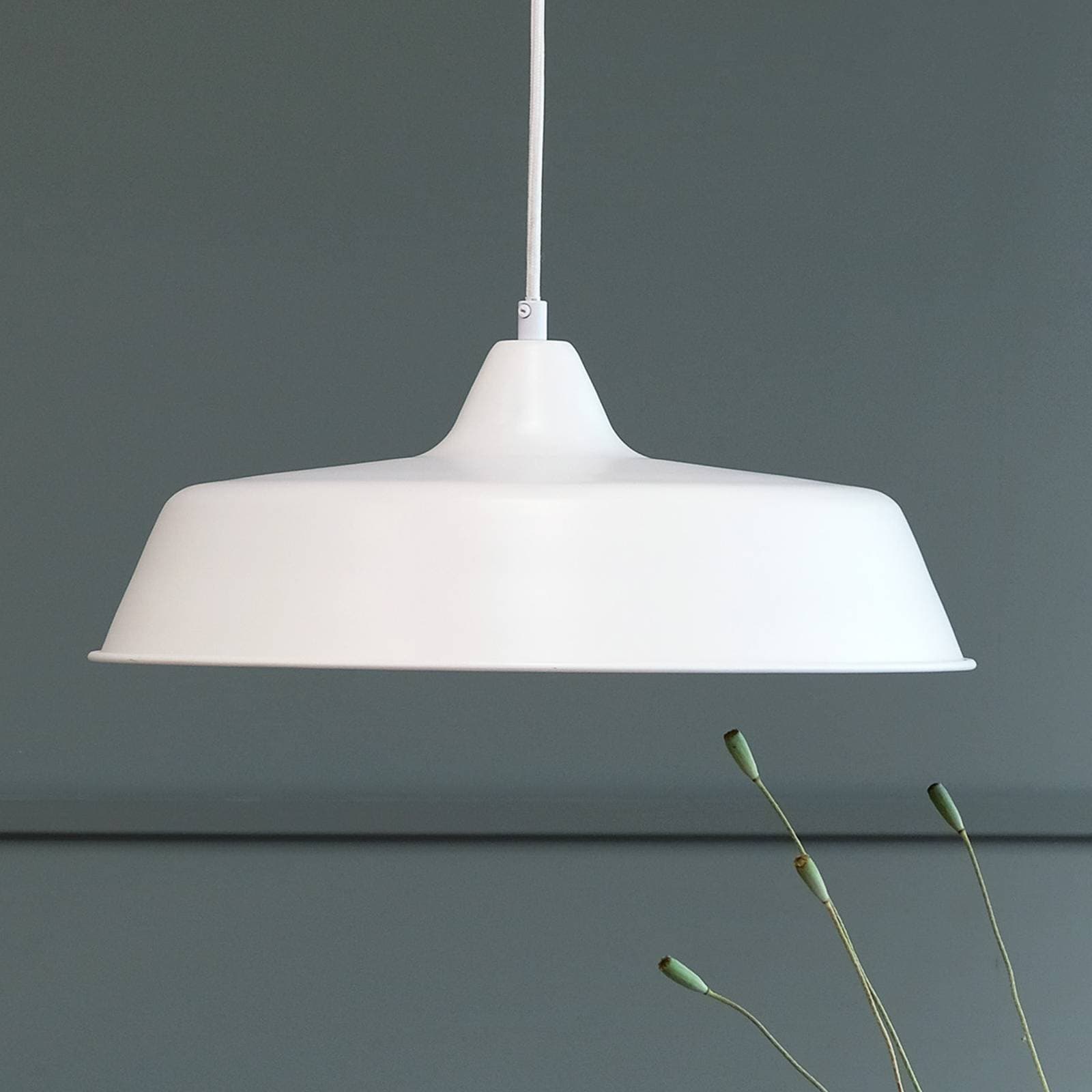 Dyberg Larsen Raw závesná lampa, biela