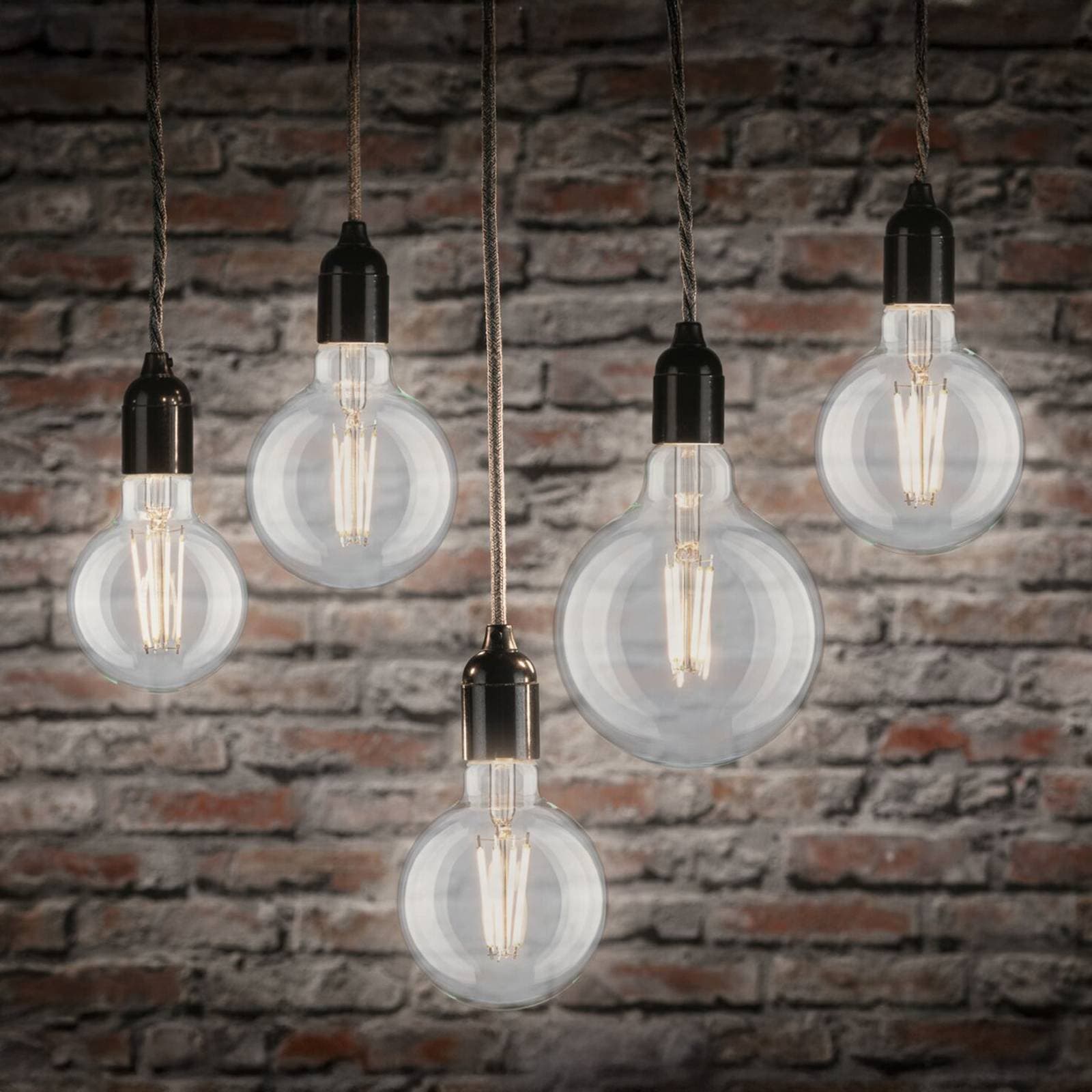 LED žiarovka Paulmann s vláknovou žiarovkou, E27, G125, 9 W, 2700 K, číra,