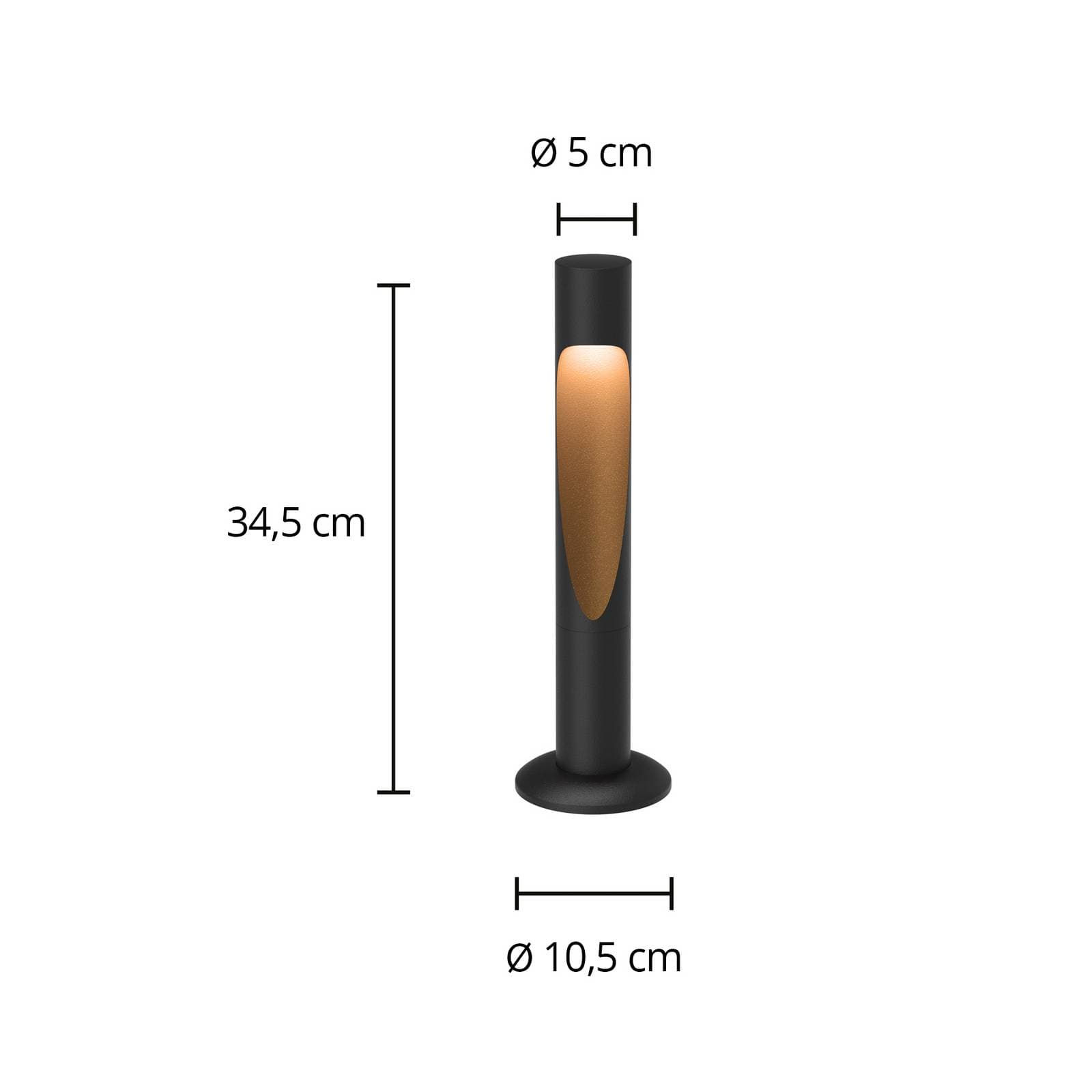 Louis Poulsen Stojaca lampa Flindt, 930 čierna 35 cm podstavec 24 V