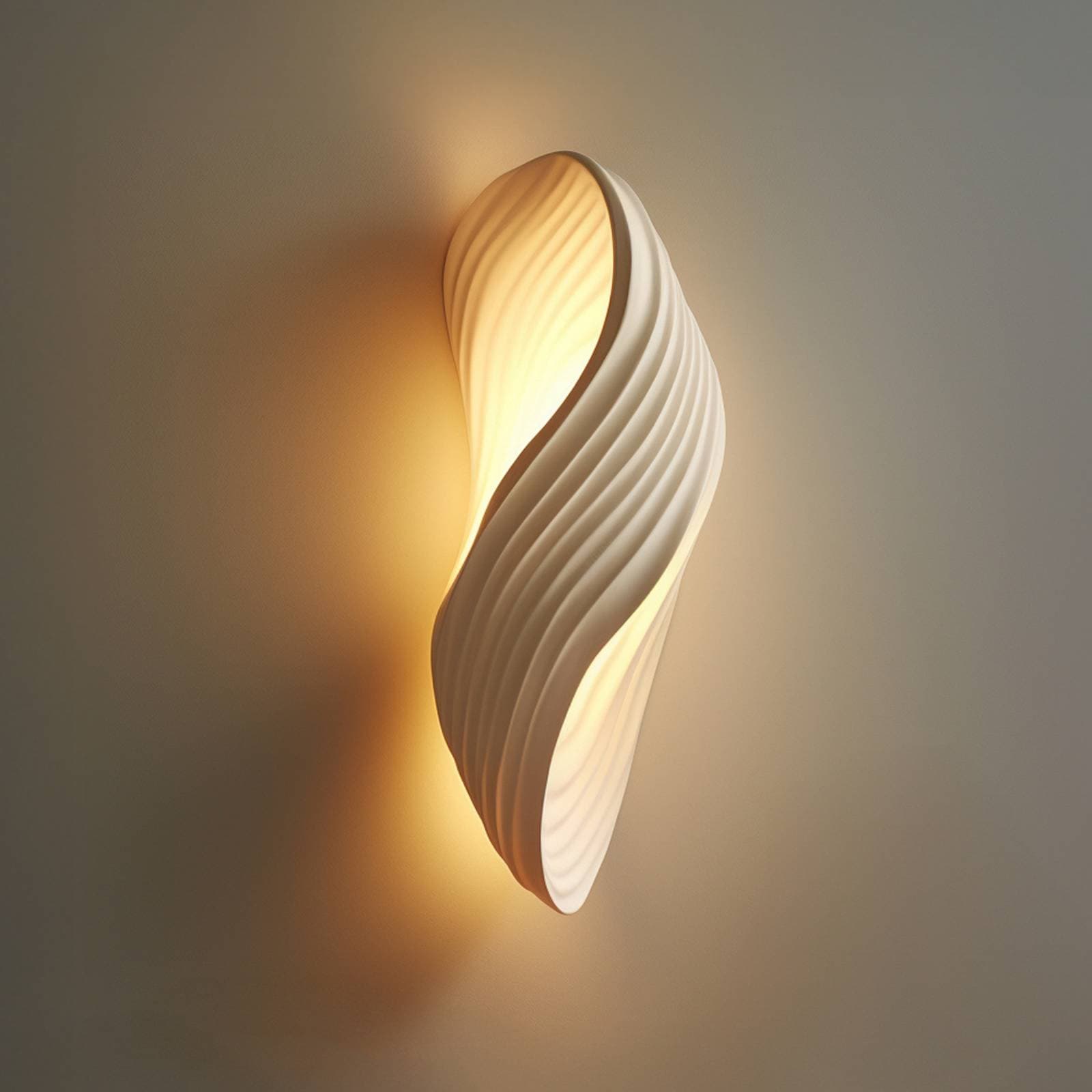 Nástenné svietidlo Lindby Ornela, biele, omietka, výška 29,5 cm