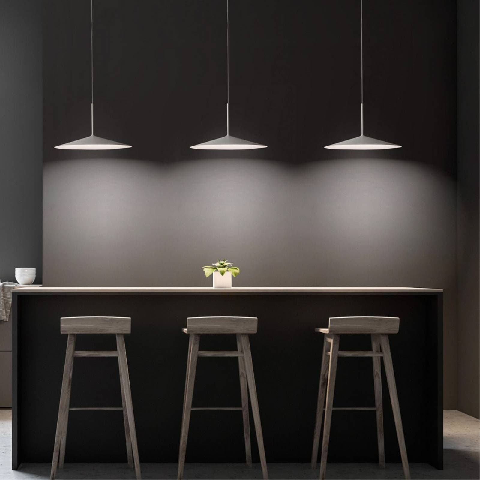 Závesné LED svietidlo Poe Plus, biele