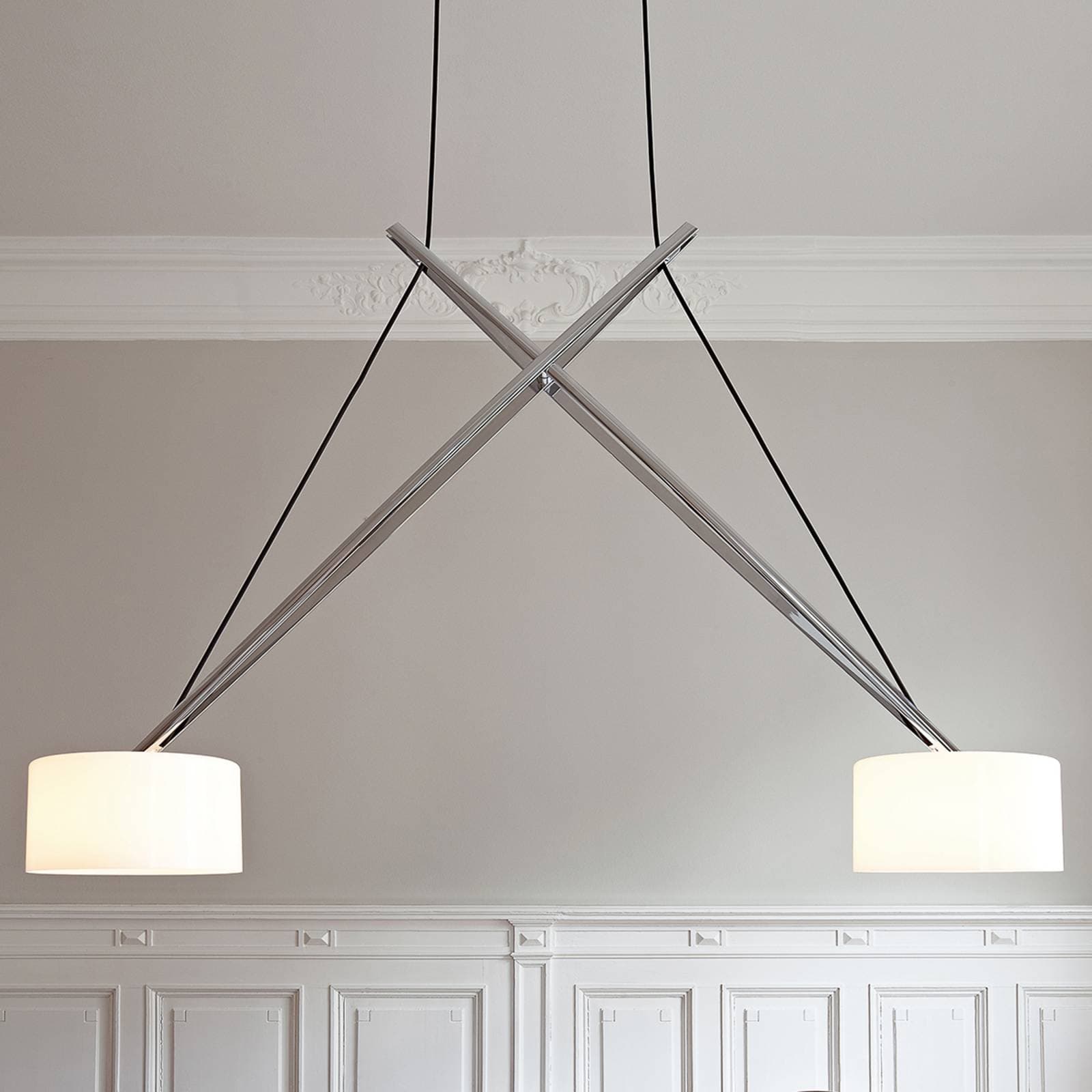 serien.lighting Twin – pohyblivá závesná LED lampa