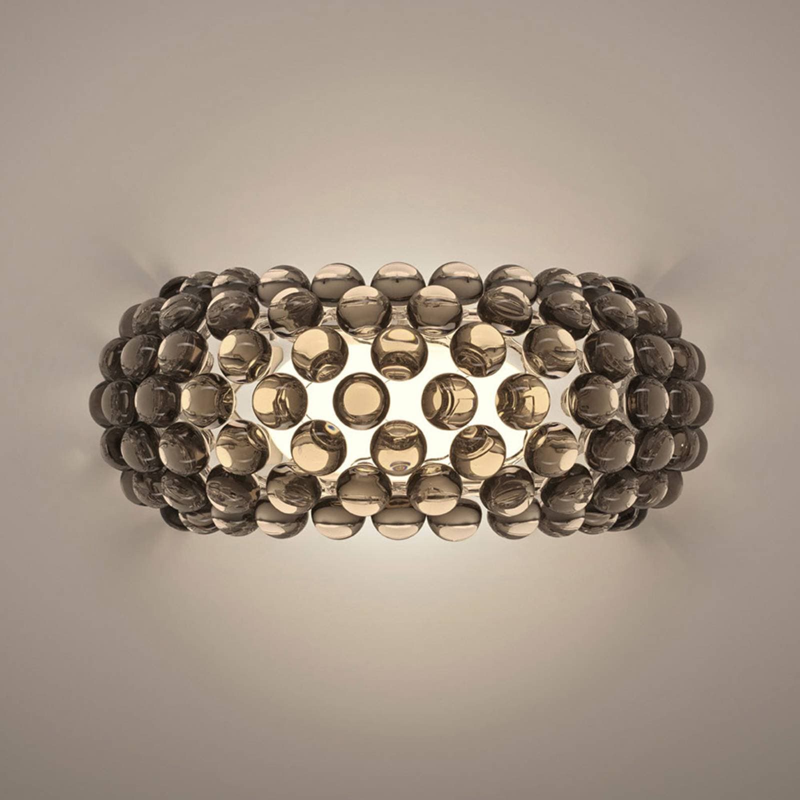 Foscarini Caboche Plus media R7s nástenné svietidlo sivé